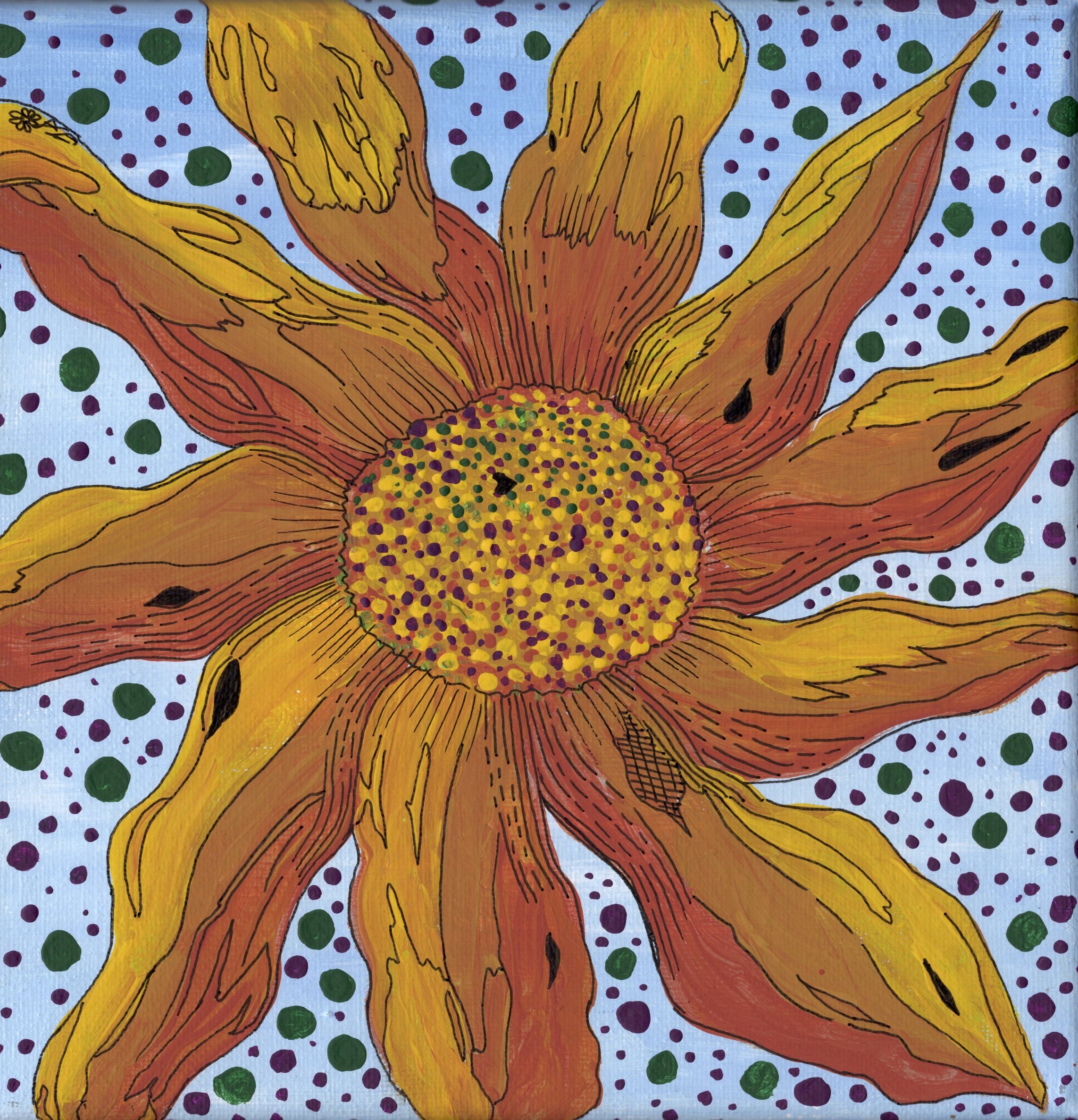 Sun Spots 8x8" Acrylic
