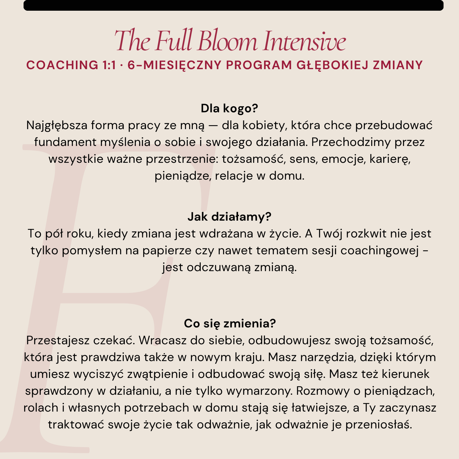 The Full Bloom Intensive
