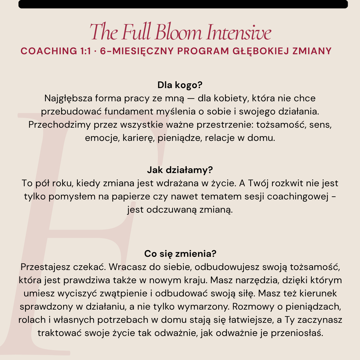 The Full Bloom Intensive