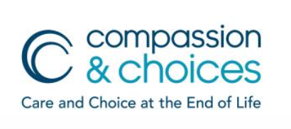 Logo for Compassion & Choices with the tagline 'Care and Choice at the End of Life'