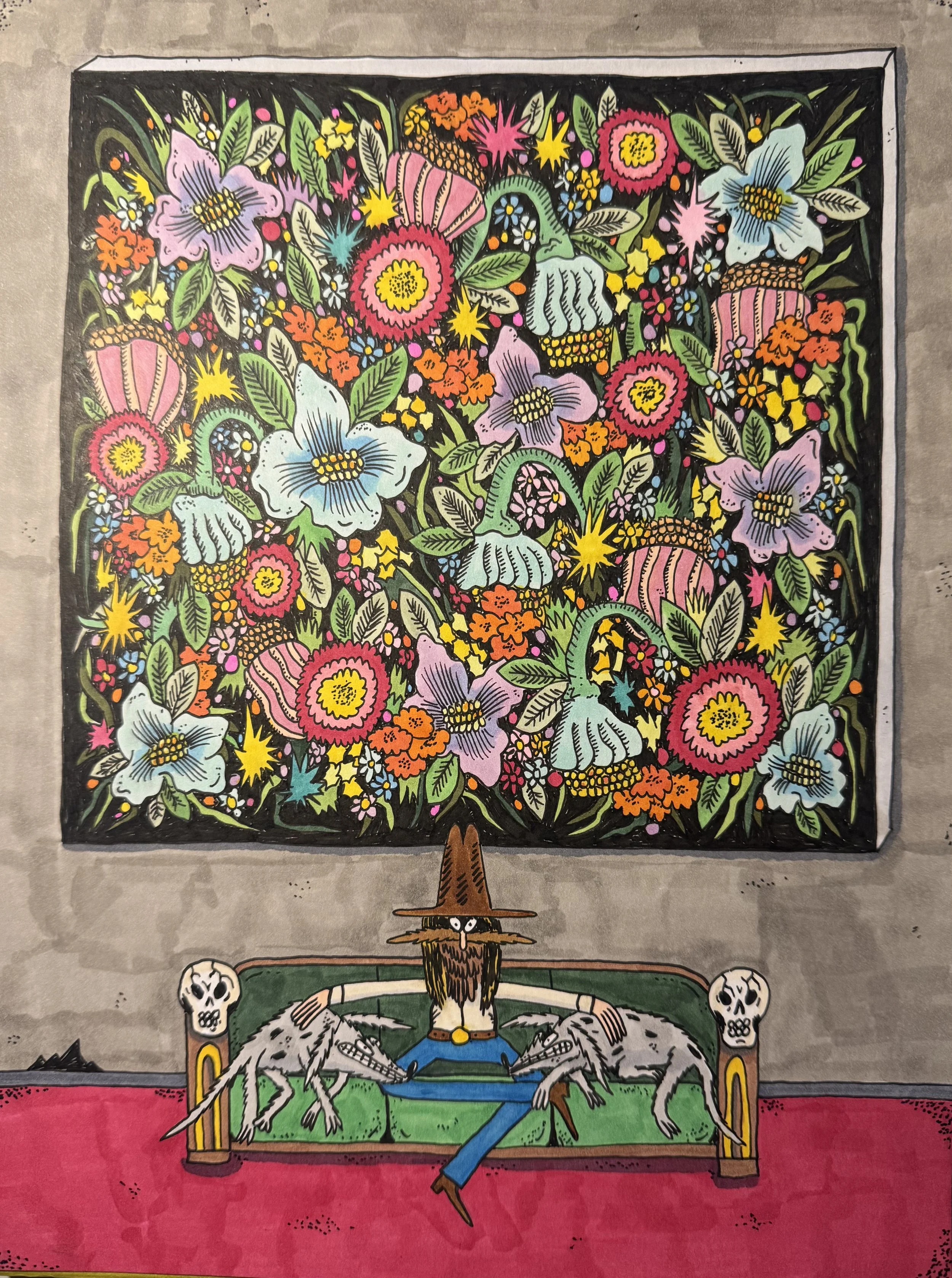 Large Flower Painting (Jay Howell)