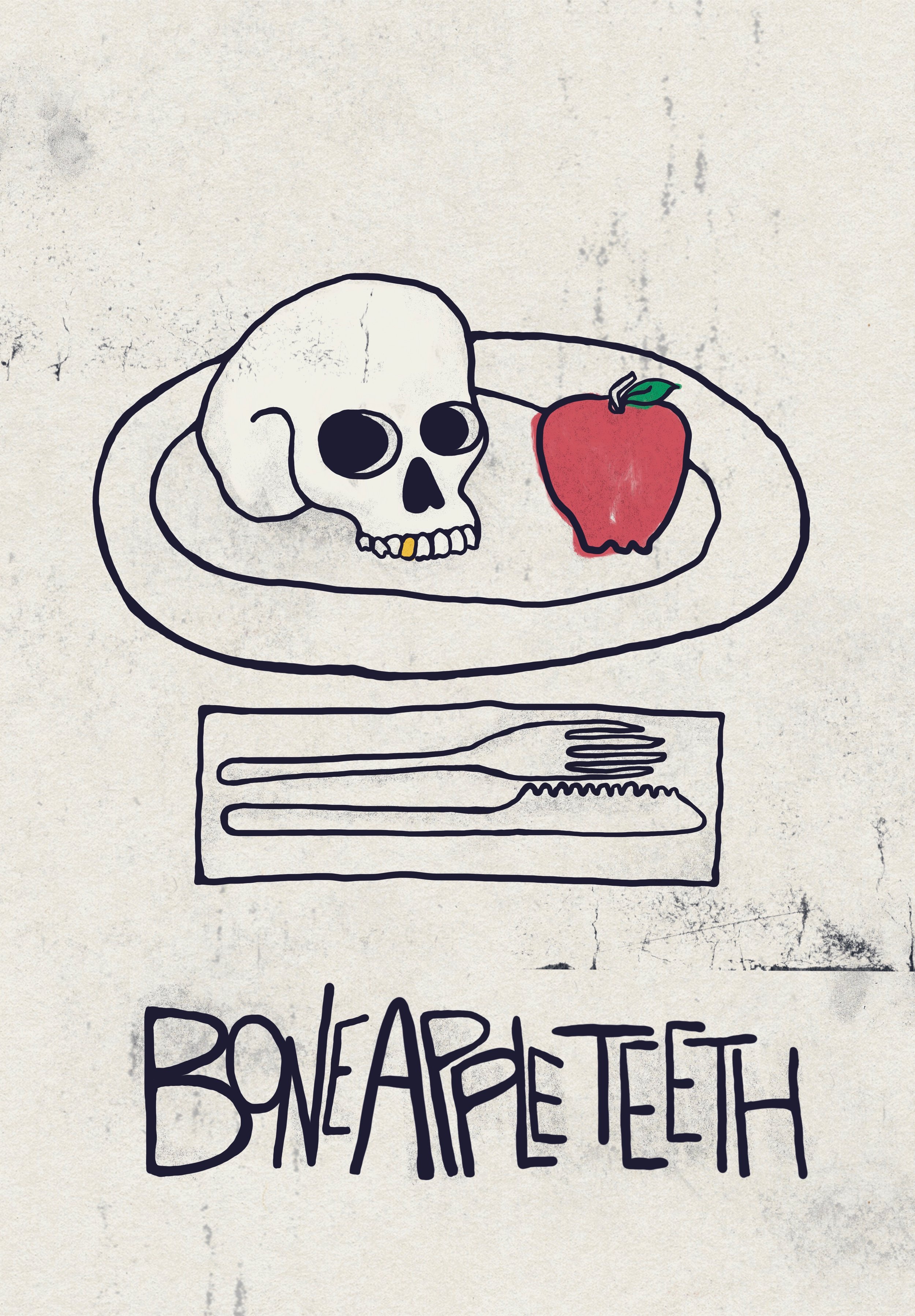 gritty poster skull apple tools