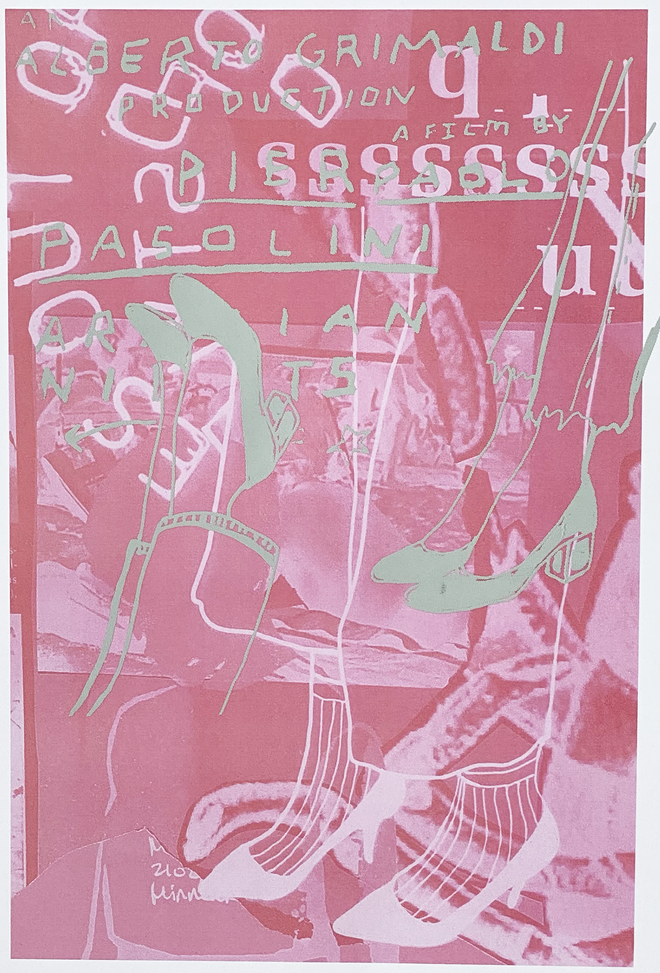 A signature mixed-media artwork from the 'Summer of Lust' collection by Goldengen Print. This piece blends vintage seaside nostalgia with modern graphic design, featuring layered textures and archival-inspired imagery. Available for fine art prints a