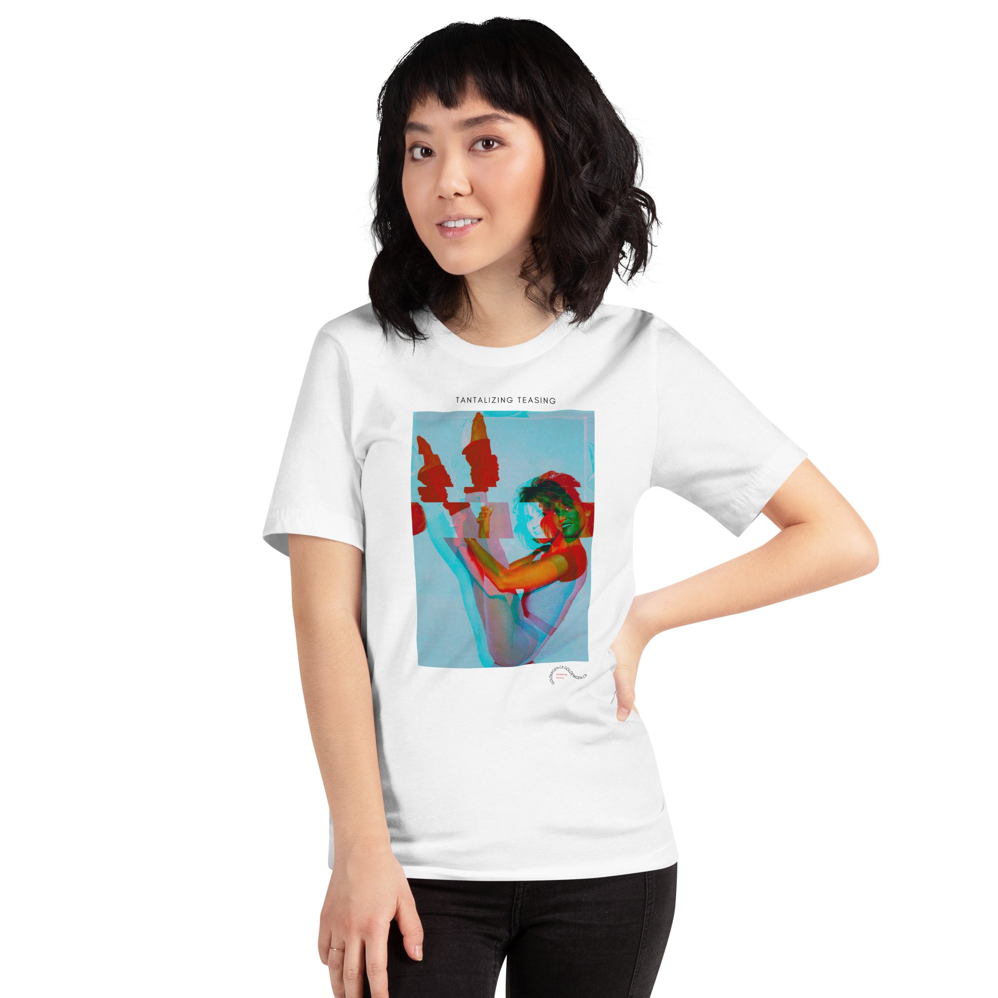 Elevate your everyday style with the 'Excel the Body' Unisex Staple T-Shirt. Featuring a vibrant, high-quality print of Goldengen Print's signature mixed-media artwork, this tee combines comfort with a bold artistic statement. Made from soft, premium
