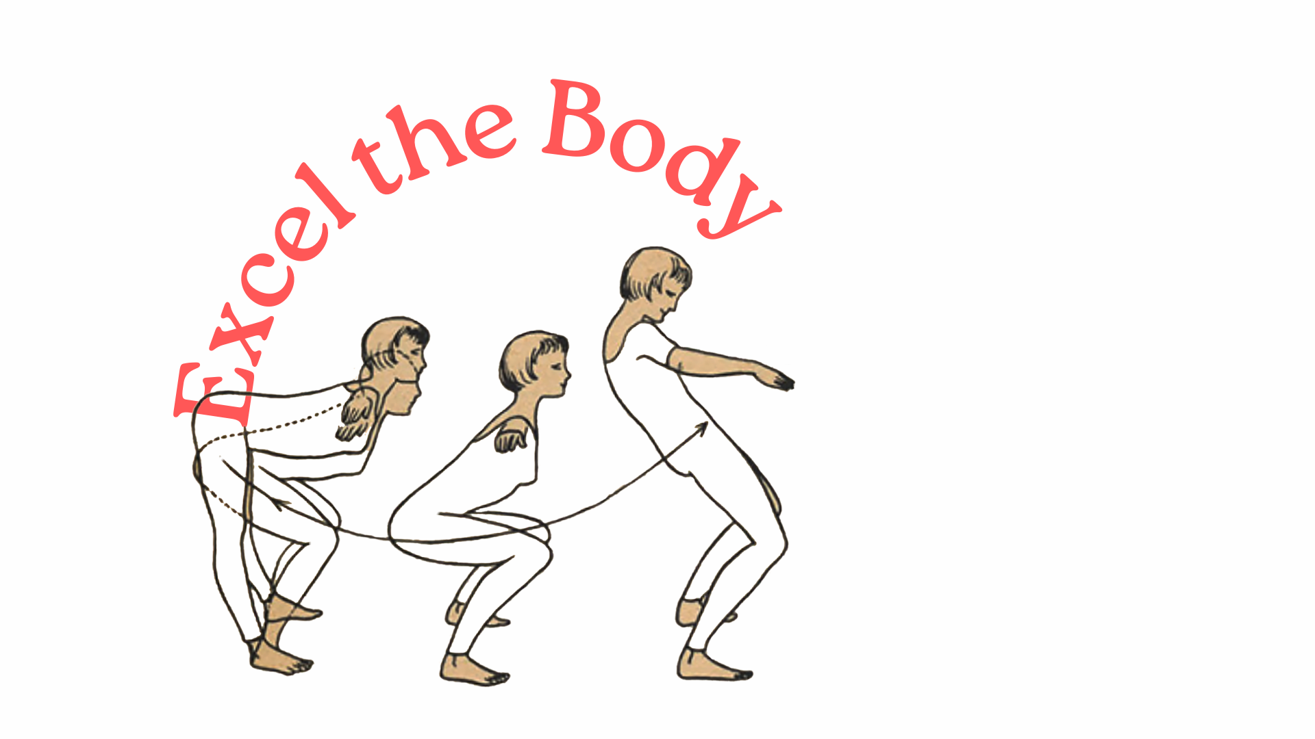 A witty and bold reinterpretation of the human evolution timeline. This graphic piece traces the journey from our primal roots to the 'Excel the Body' era, celebrating physical reclamation and the power of transformation. Perfect for those who see mo