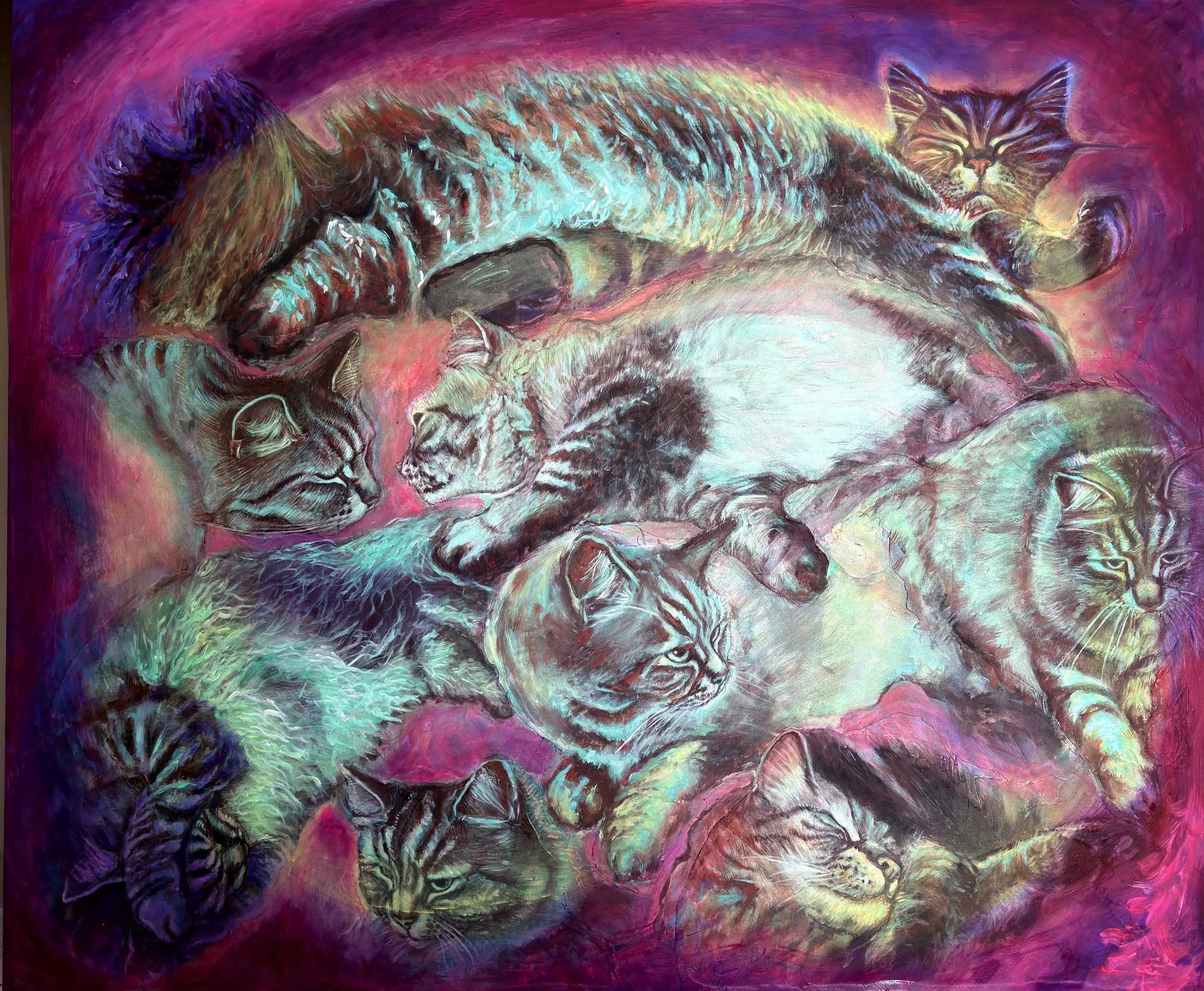 Bimba 120/100/4cm Acrylic on Canvas