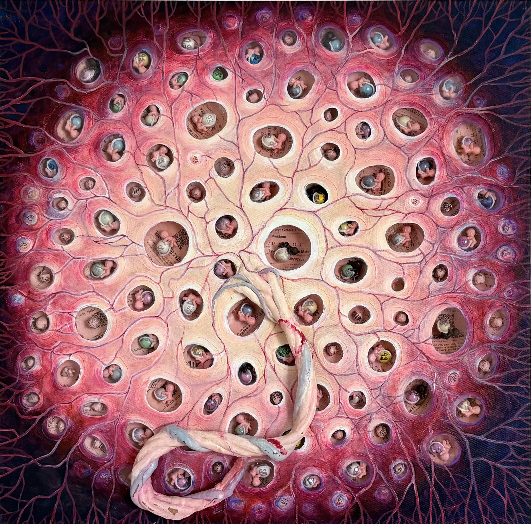 Baby Boom 60/60/4cm Acrylic on Canvas