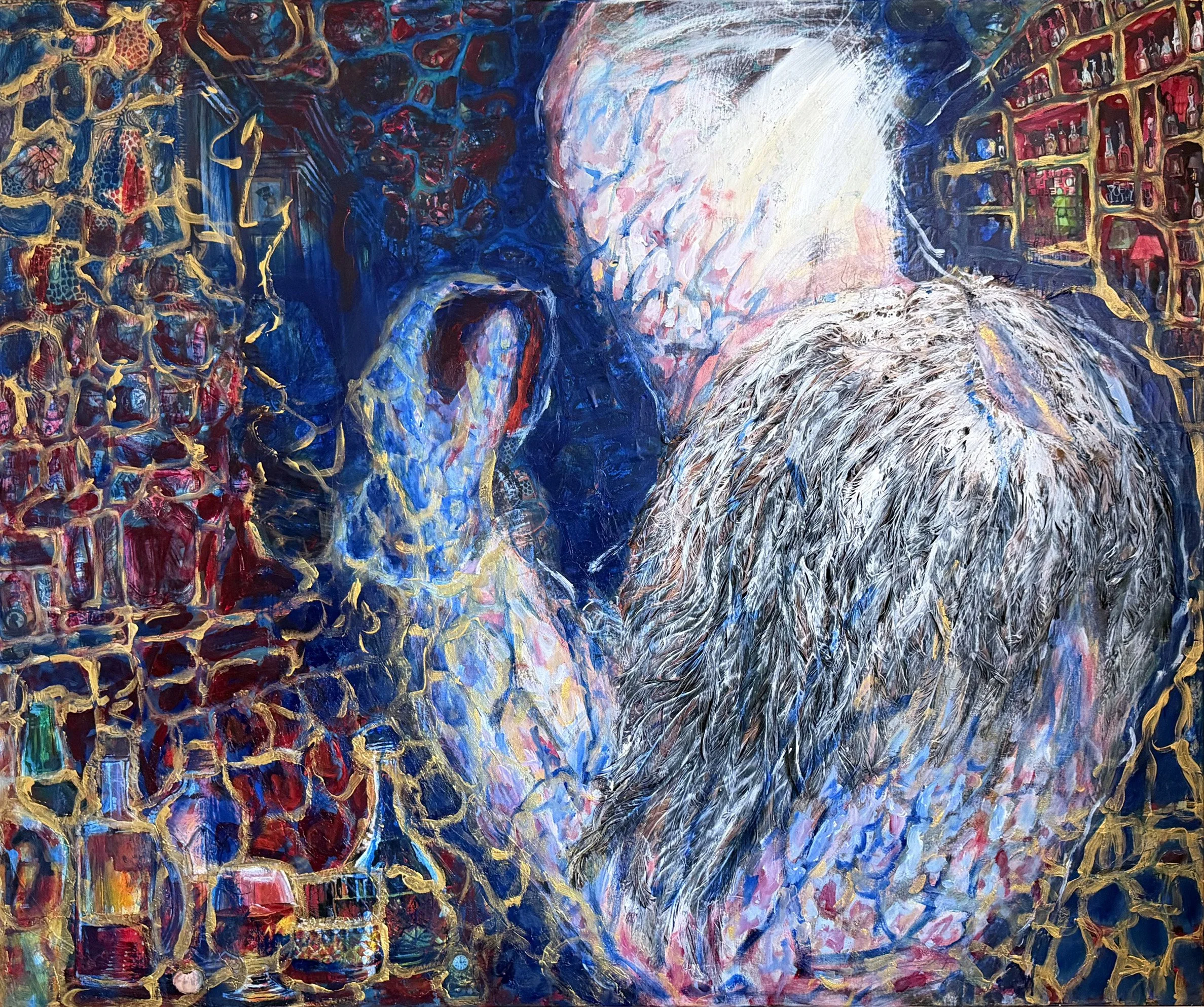 He was Here 120/100/4cm Acrylic on Canvas