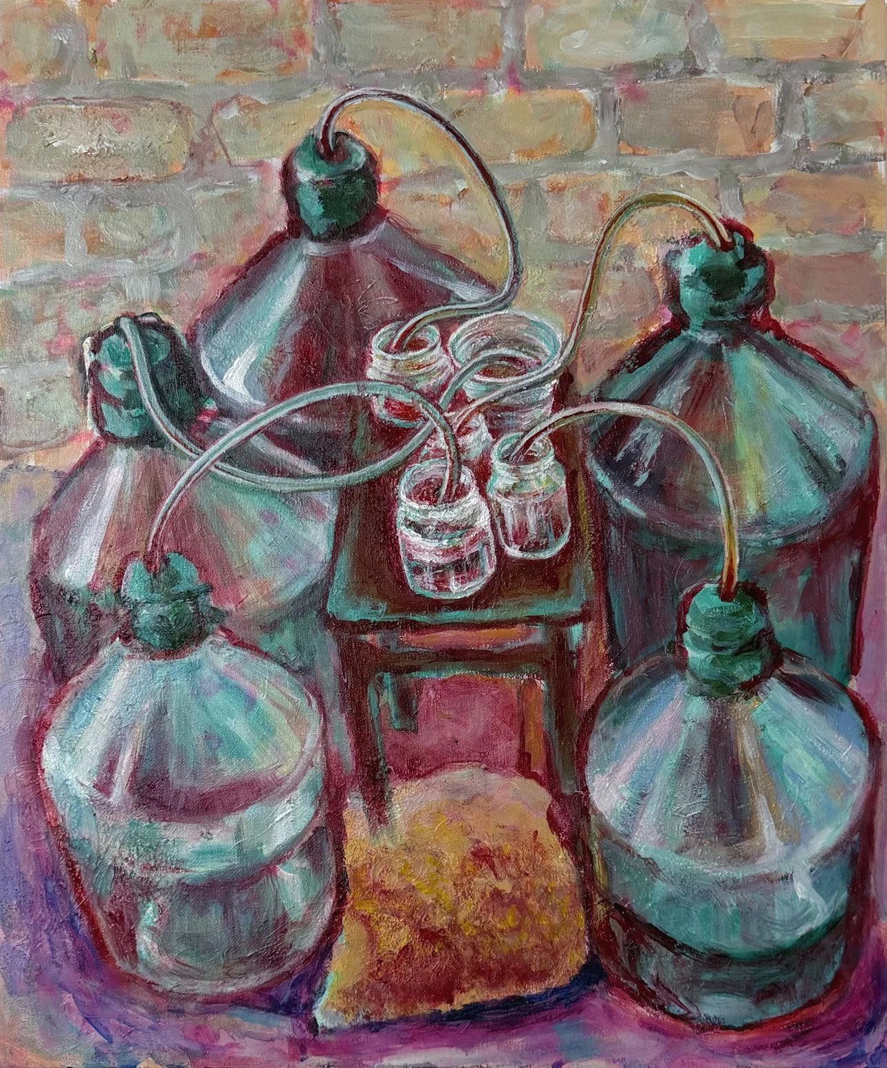 Healing Wine 60/50/4cm Acrylic on Canvas