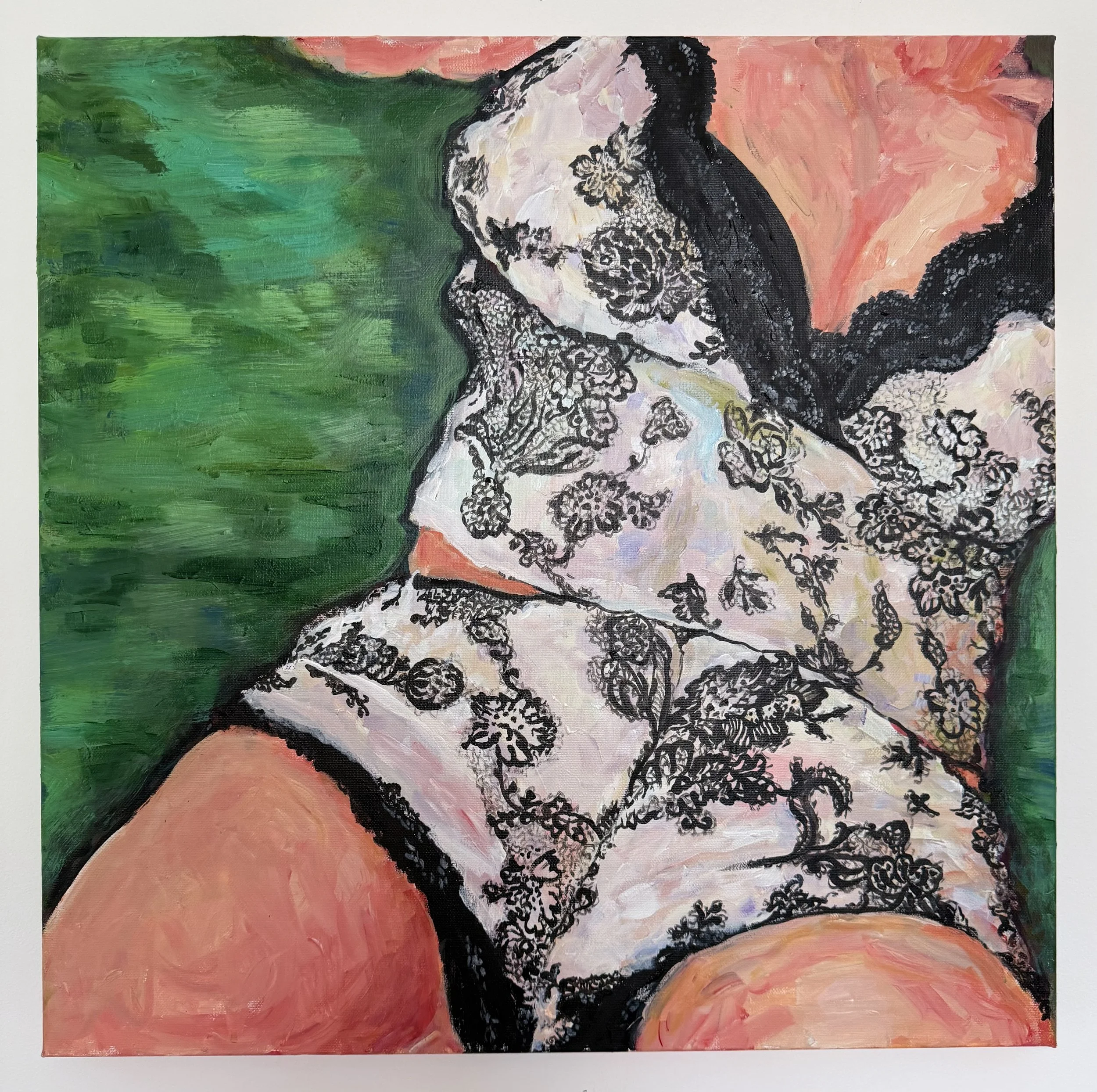 By the Lake 60/60/4cm Acrylic on Canvas