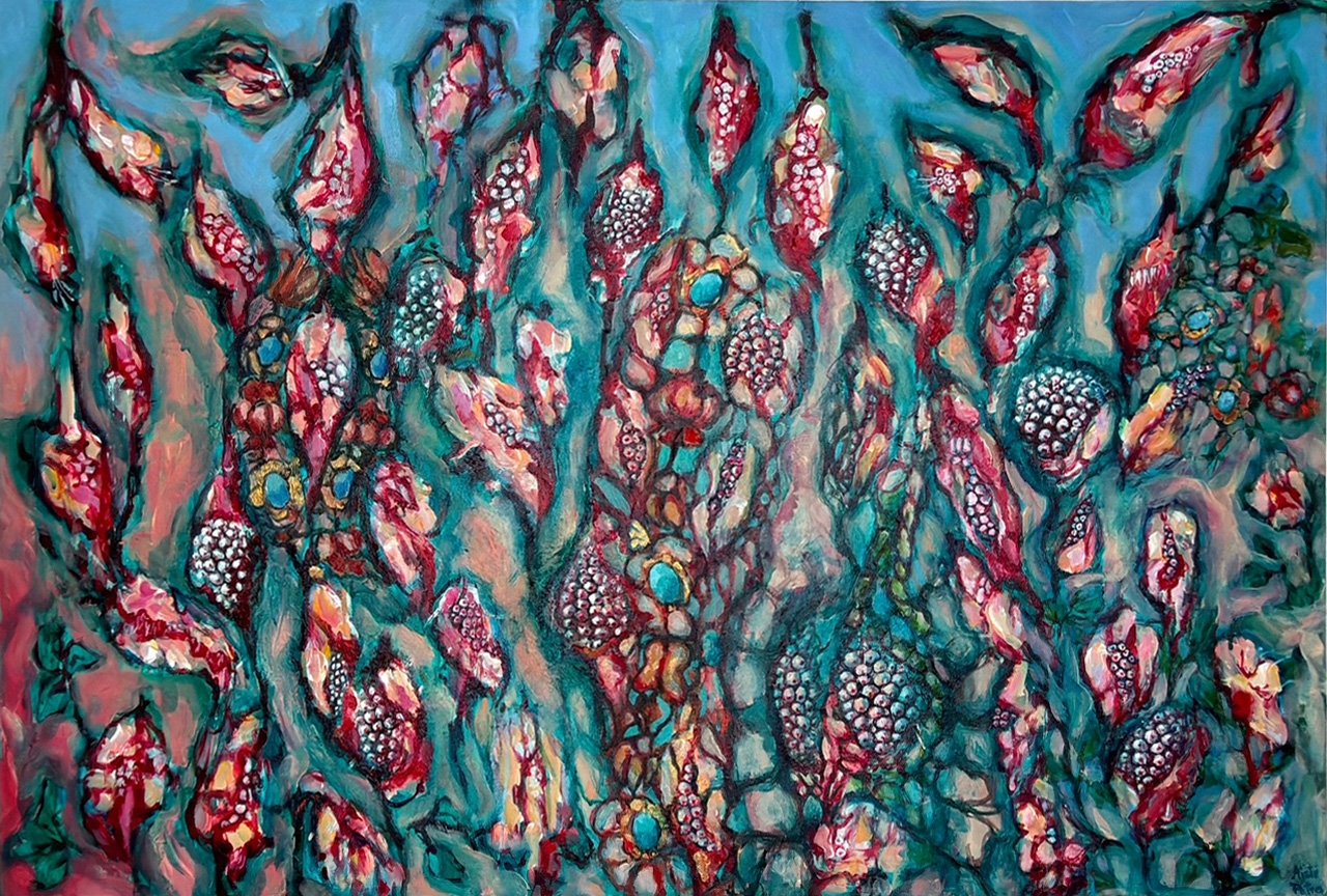 Meadow 90/60/4cm Acrylic on Canvas