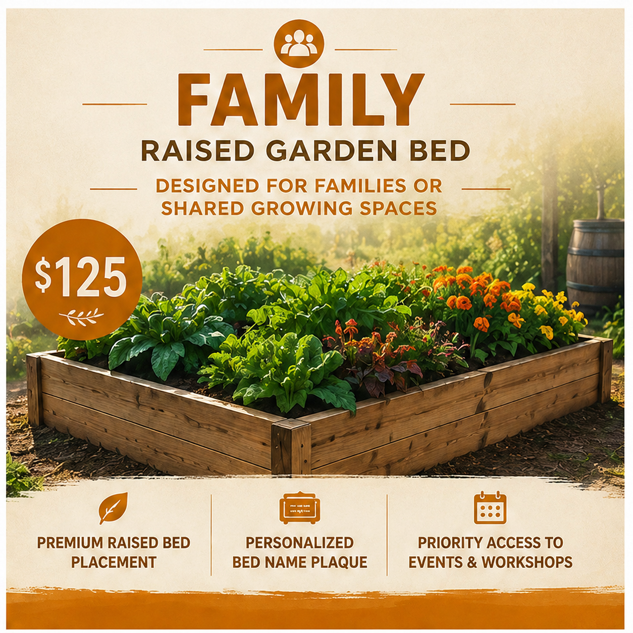Family Raised Garden Bed