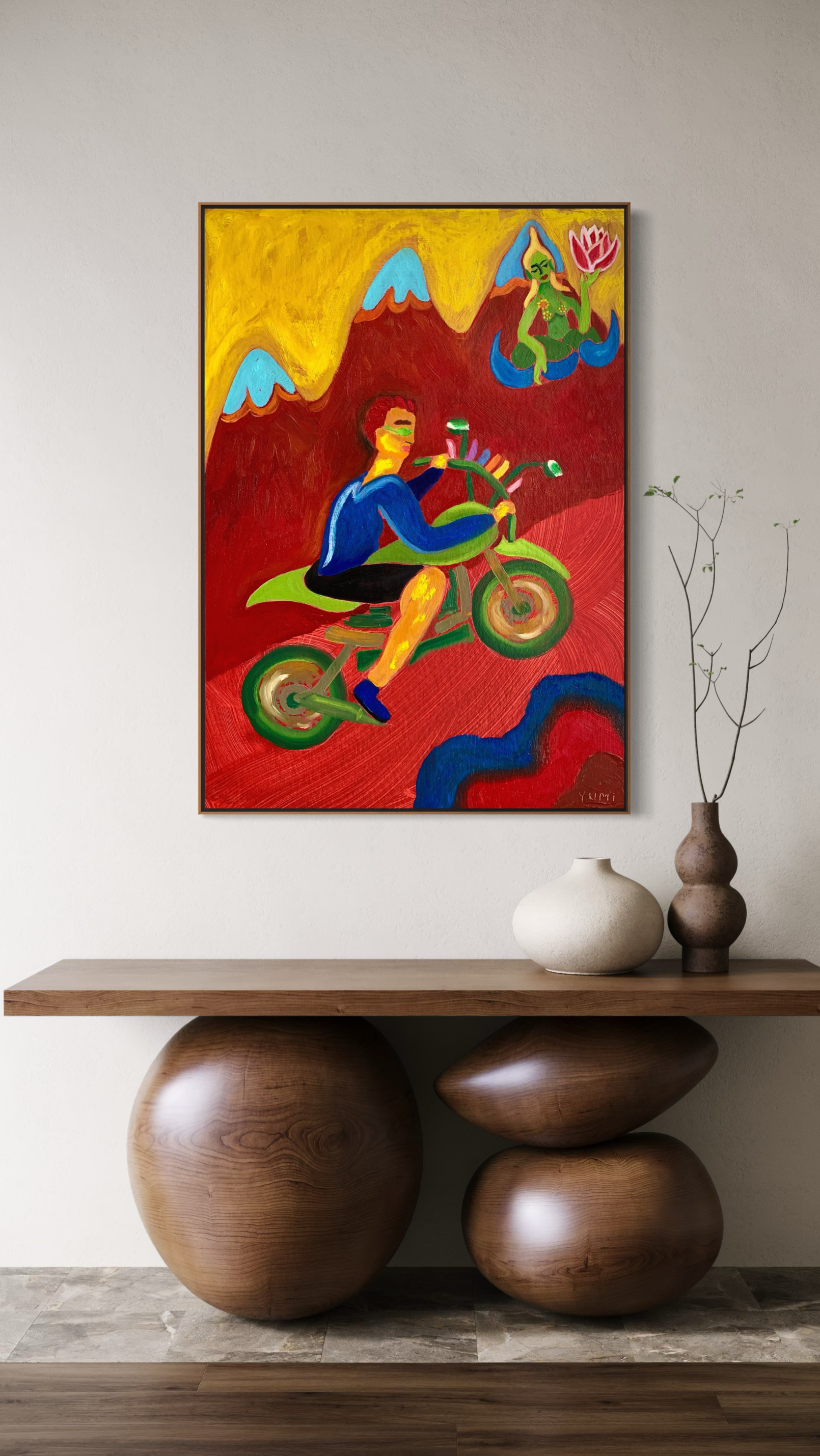 Vibrant arts home decor buddha