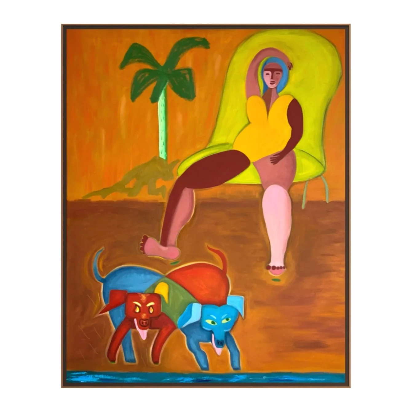 Abstract painting spanish mood