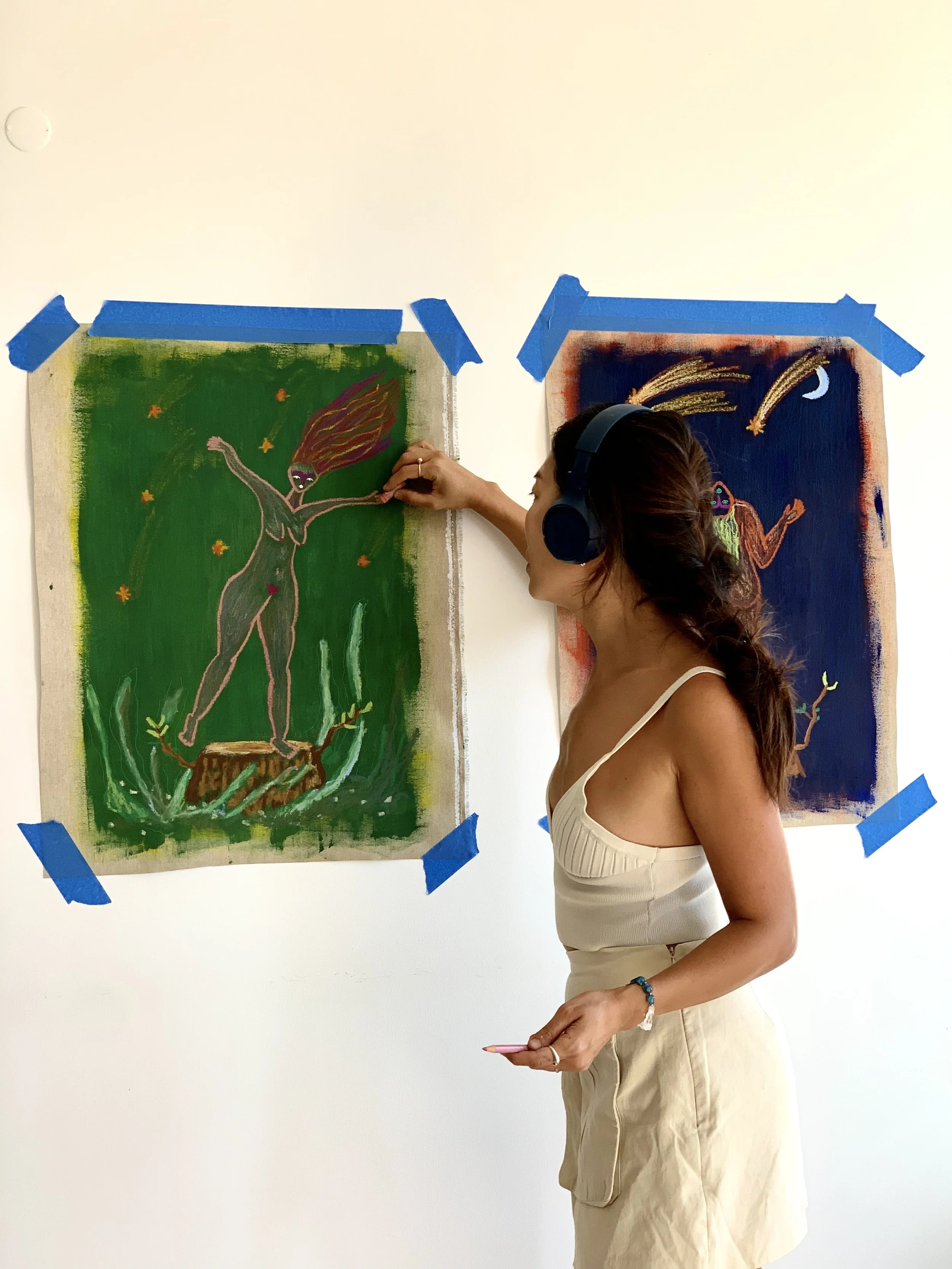 Yumi Kim Abstract Artist Hope green.jpg