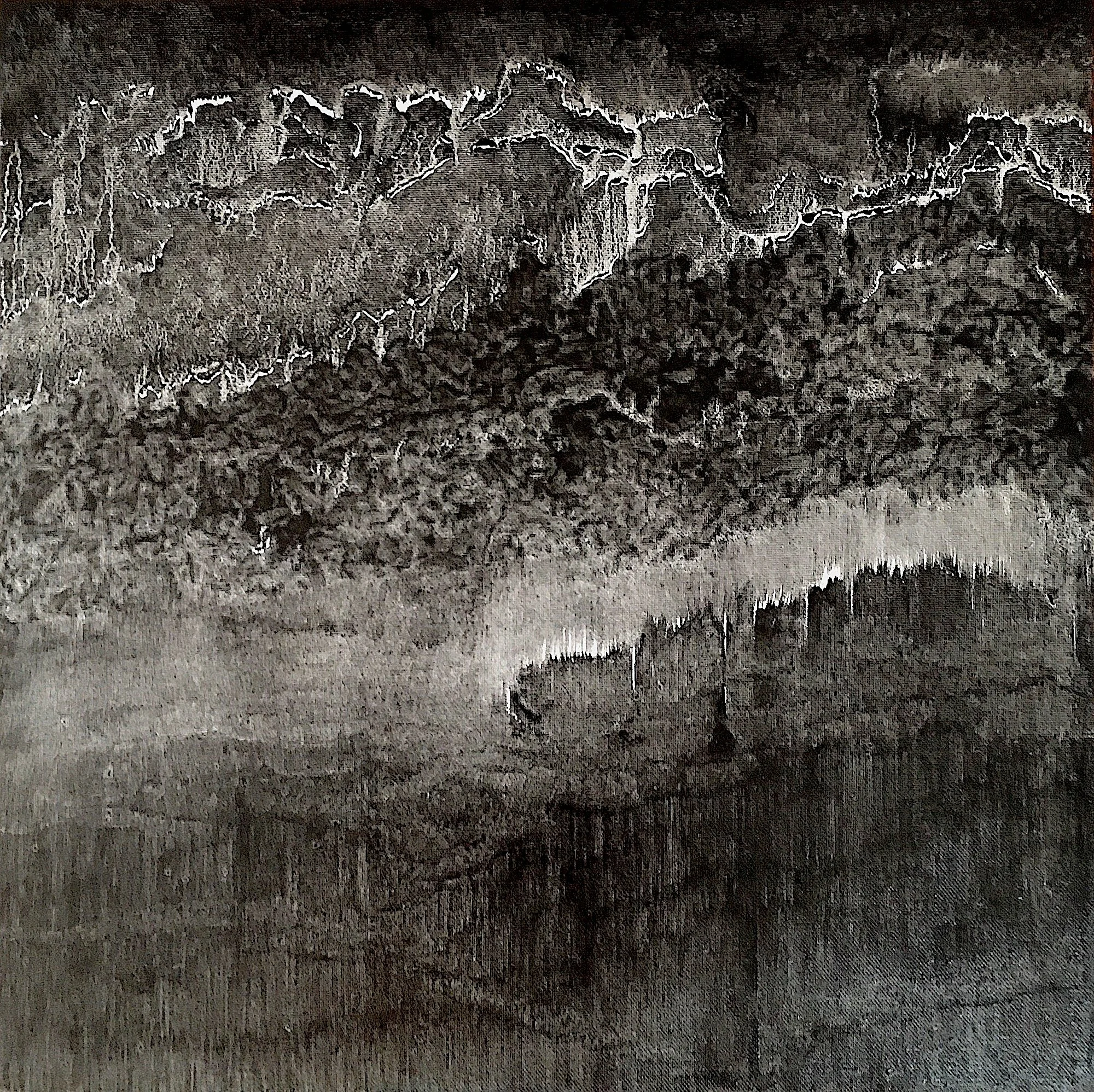 black river 40cm x 40cm canvas board