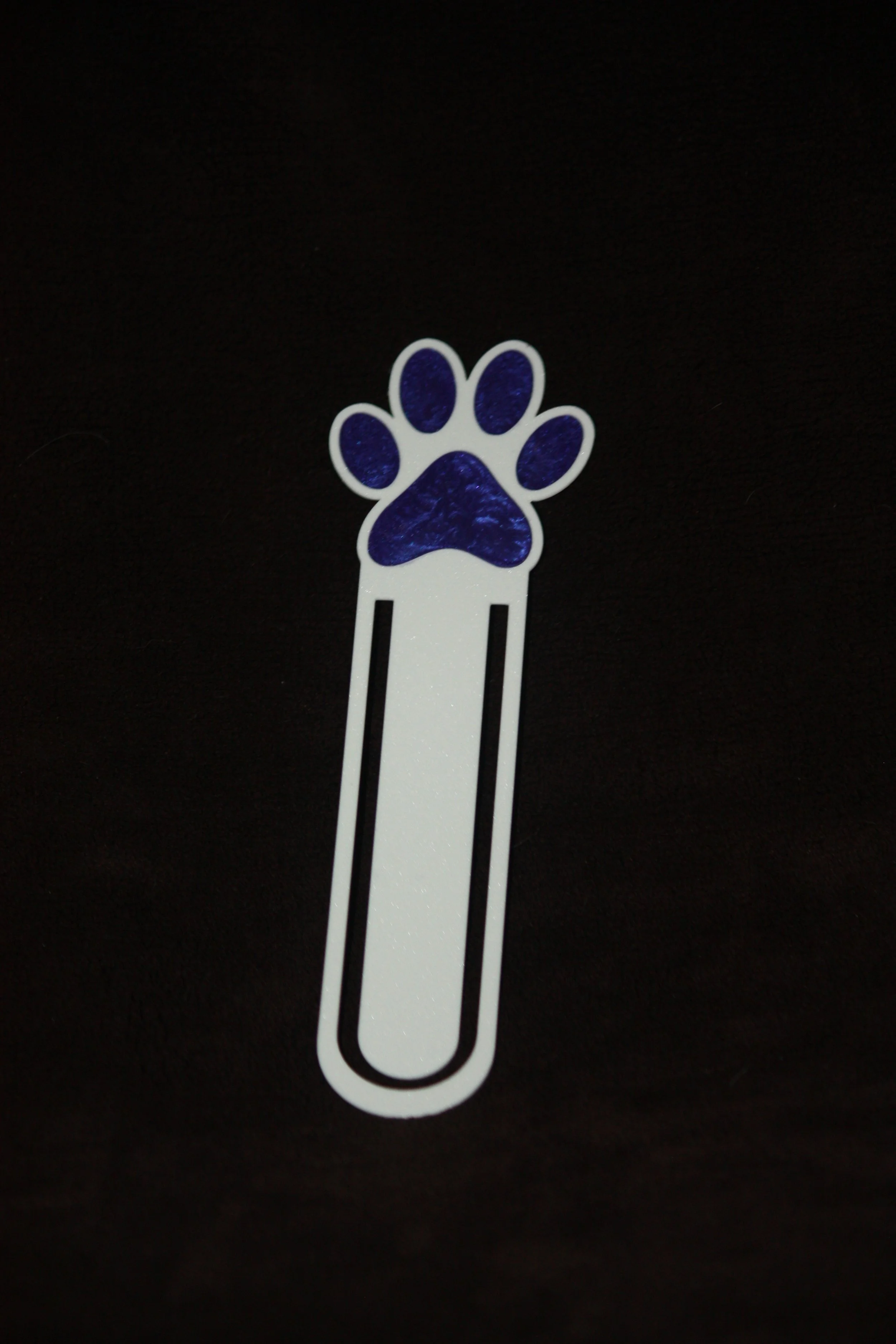 Custom Stained Glass Resin Puppy Paw Bookmark