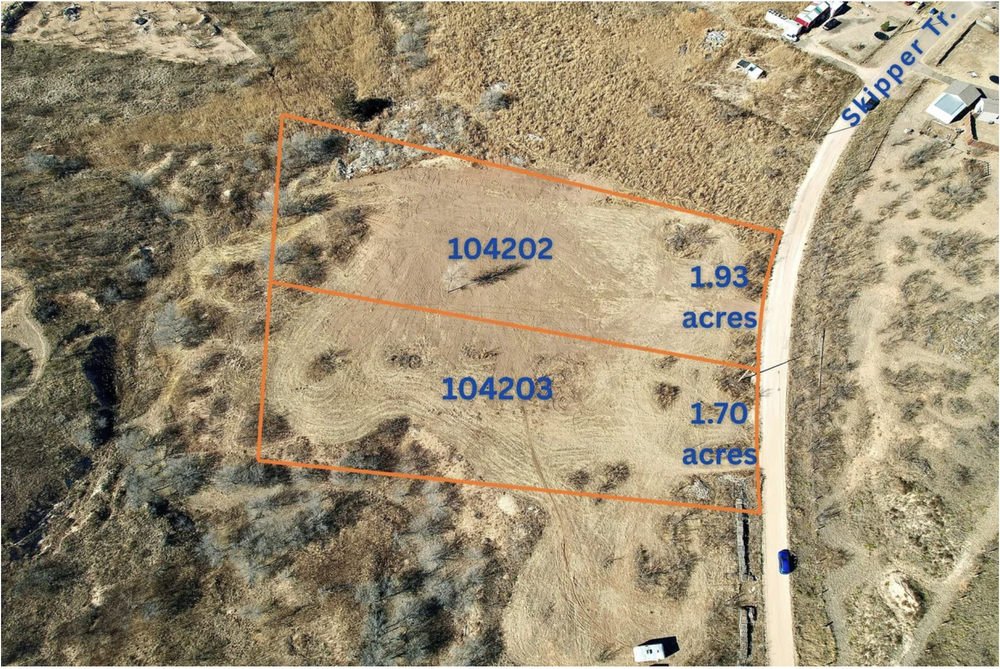 Aerial view of 1911 Skipper Trail, parcel 104202