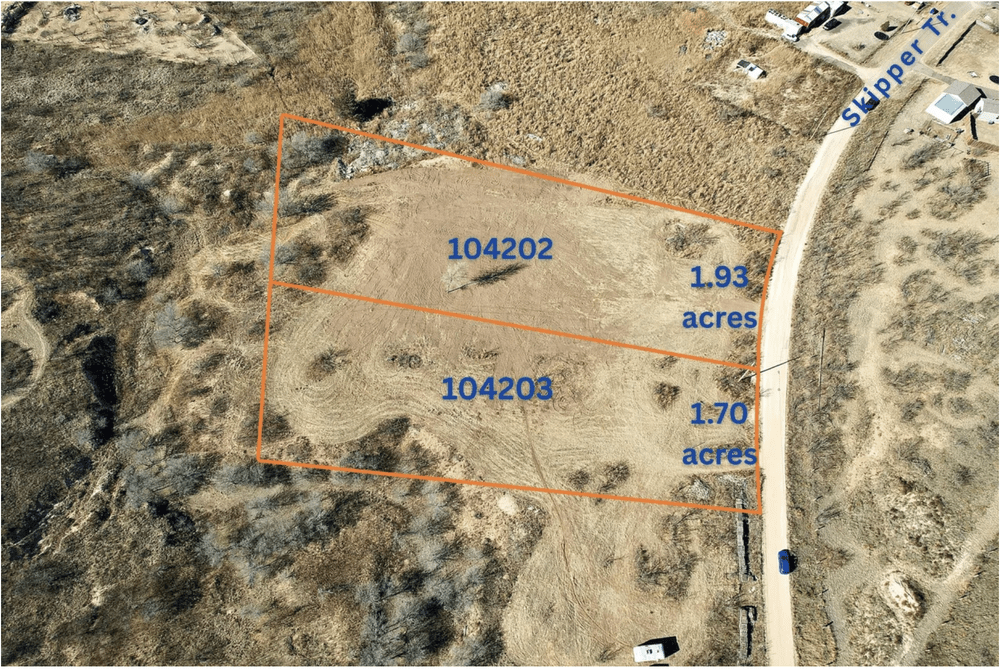 Aerial view of 1909 Skipper Trail, parcel 104203