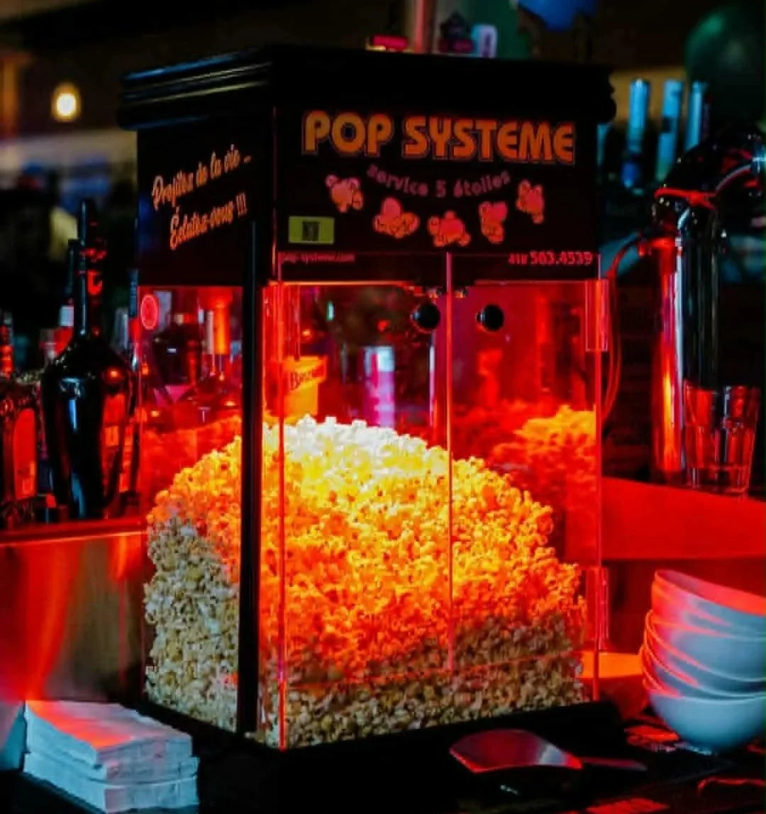Réchaud à popcorn Pop Système au Pub Universitaire.