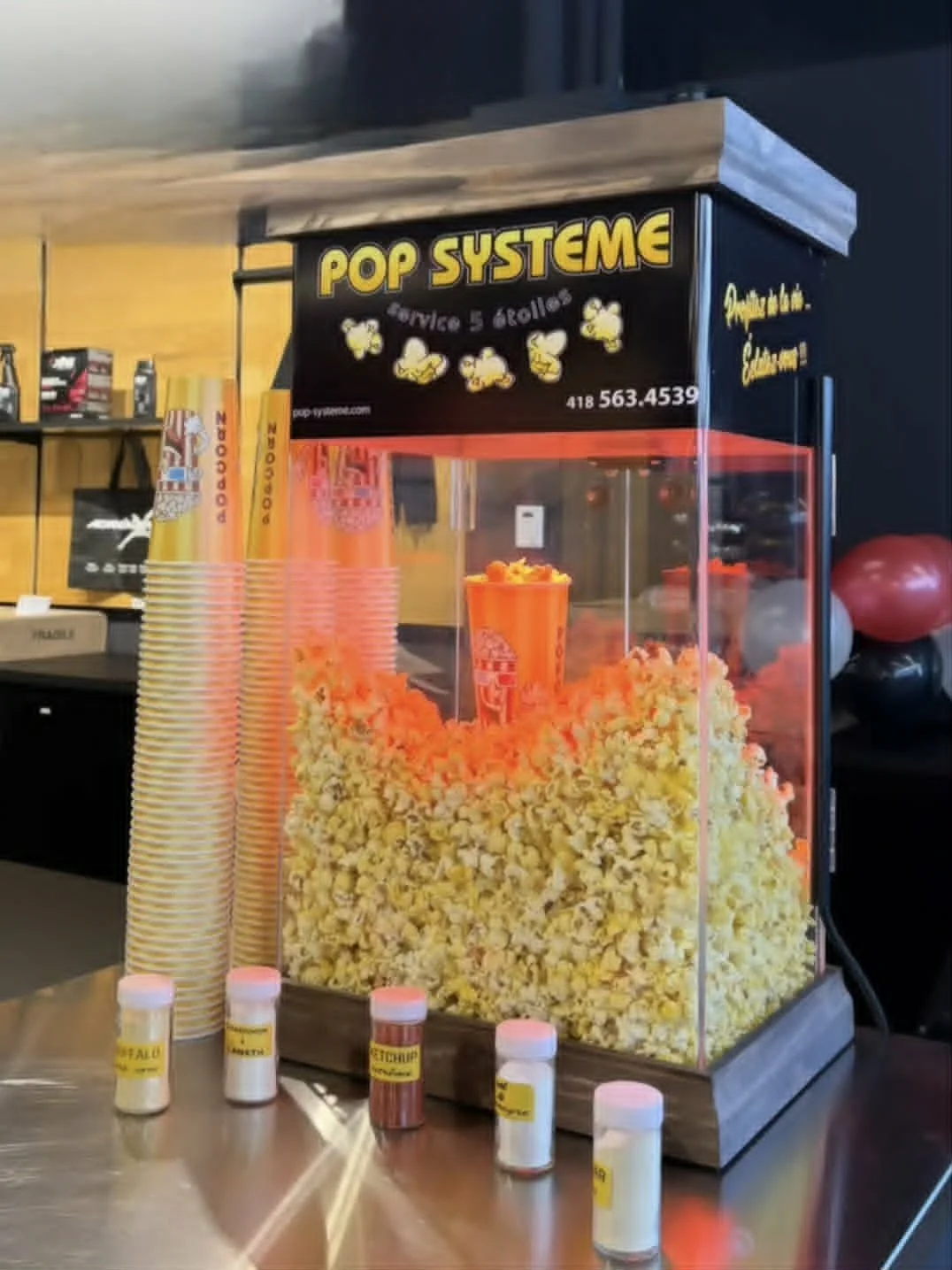 Réchaud à popcorn Pop Système au Adrénaline Sport Lévis