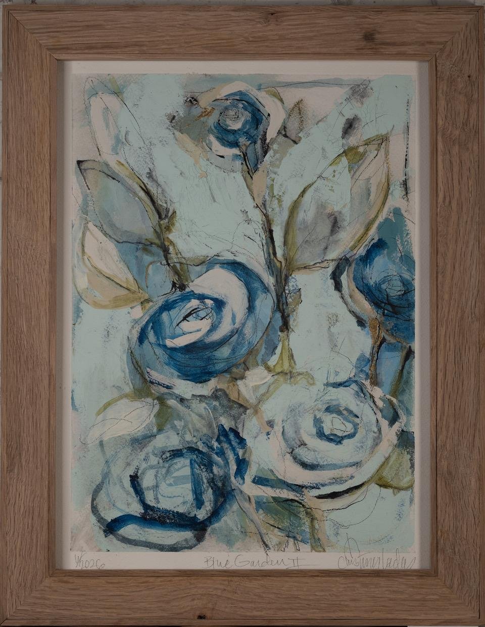 Blue Garden II - White Oak Frame