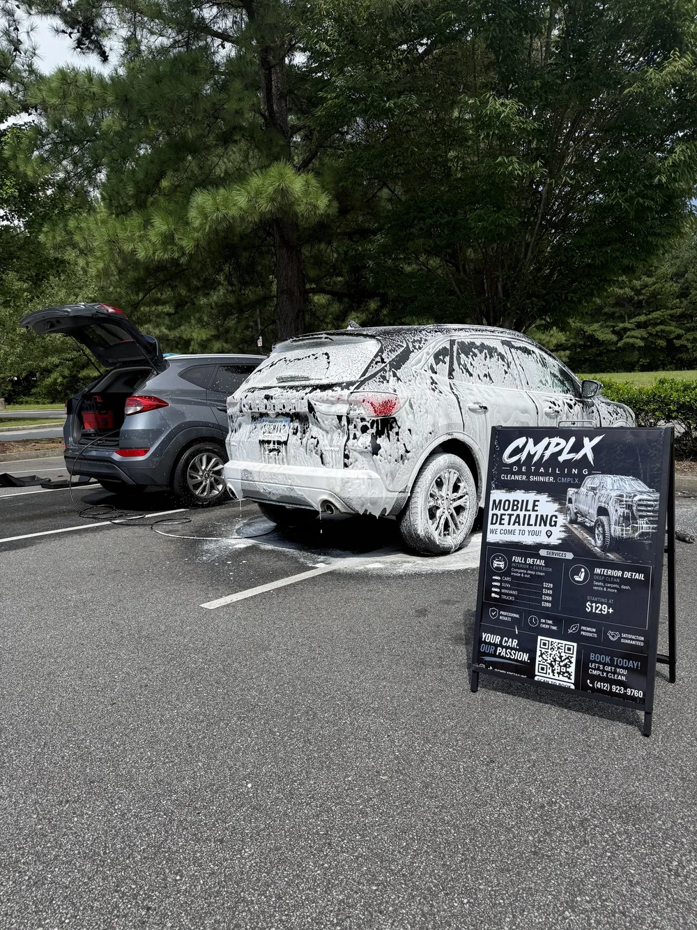 On location: mobile detailing setup, by CMPLX Detailing