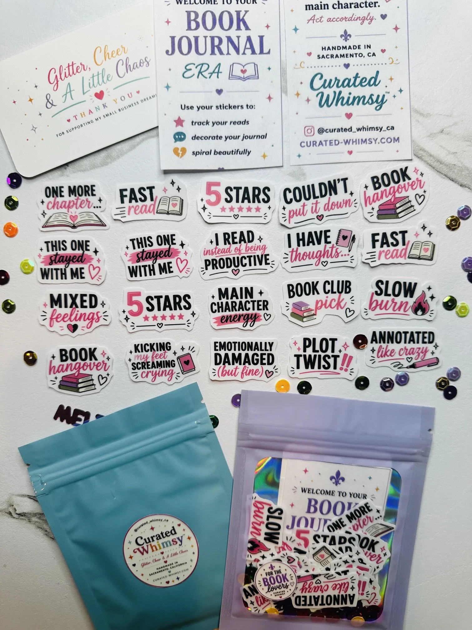 Book Journal Sticker Pack