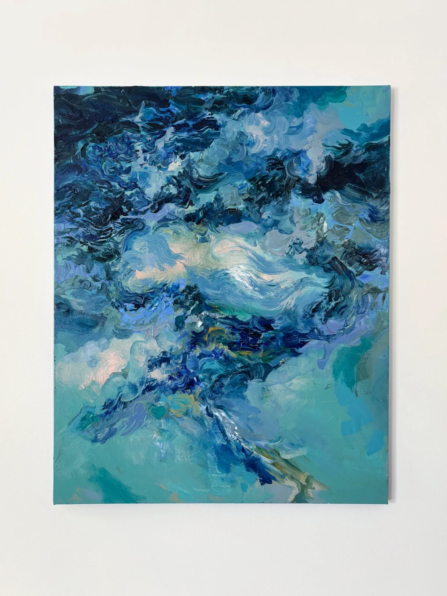 Harbor in the Big Blue Waves