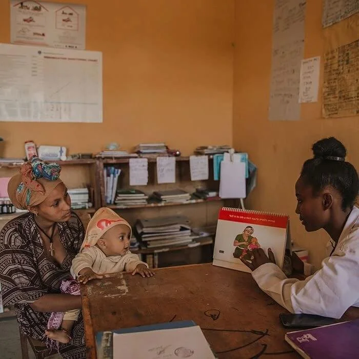  Most consultations are house-to-house. Sensitive discussions are in the Health Post. 