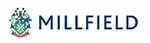 Millfield logo with text and emblem