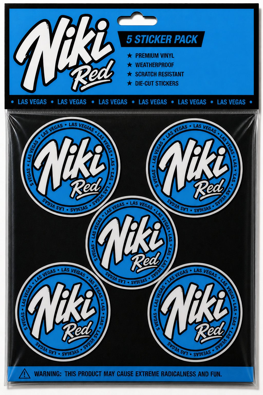 Blue Logo Sticker Pack