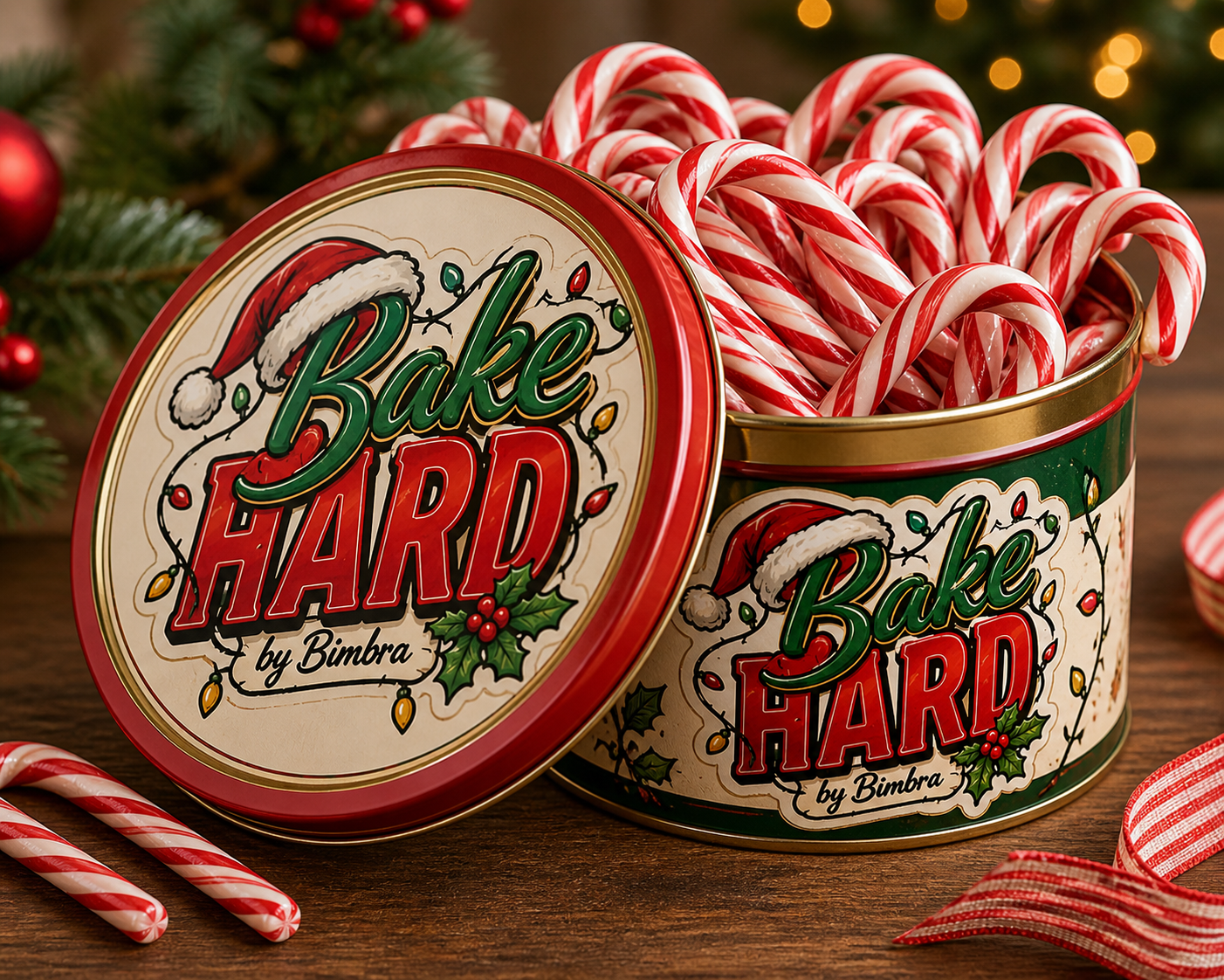 Christmas Tin Candy Canes