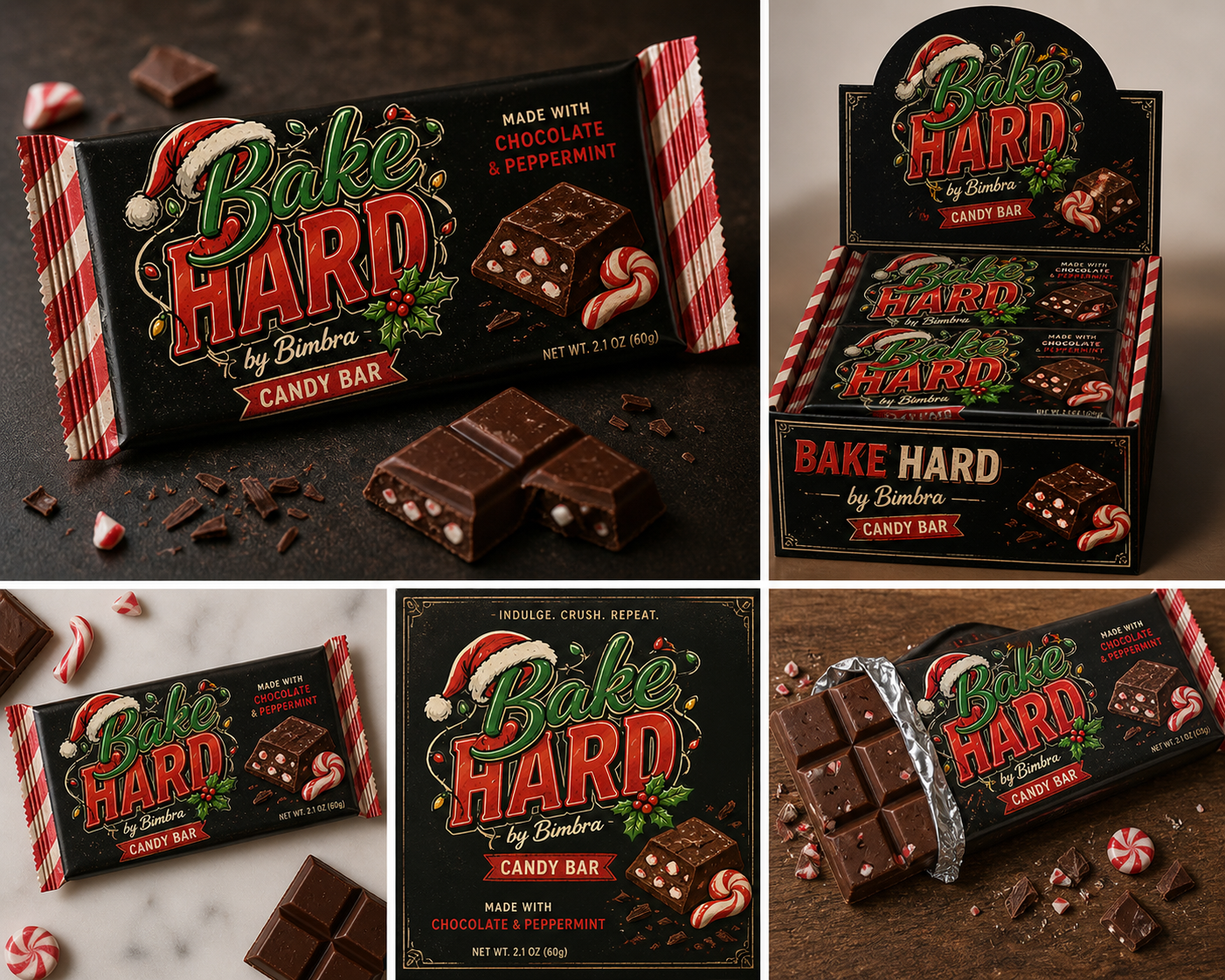 Chocolate and Peppermint Candy Bar
