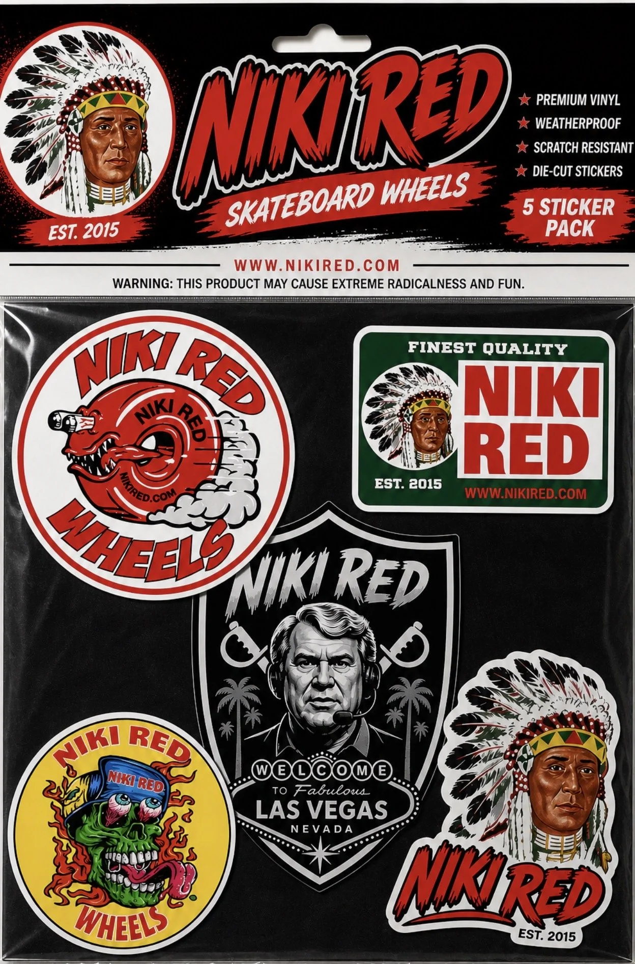 Niki Red Sticker Pack