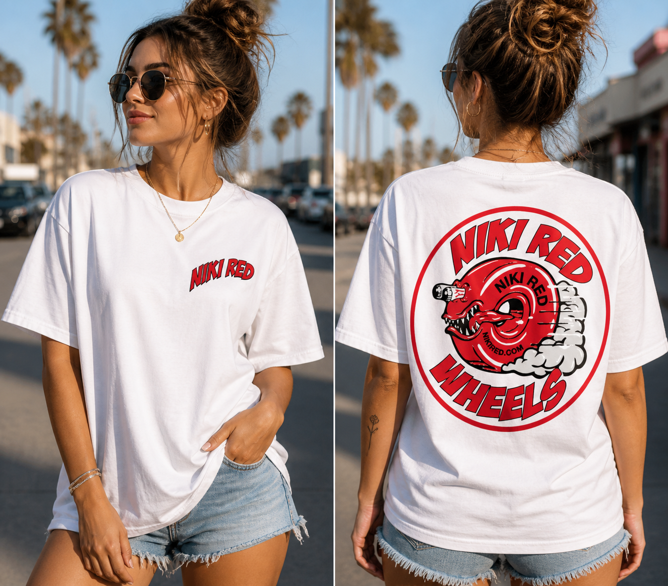 Original Niki Red Logo Artist Eddie Shine