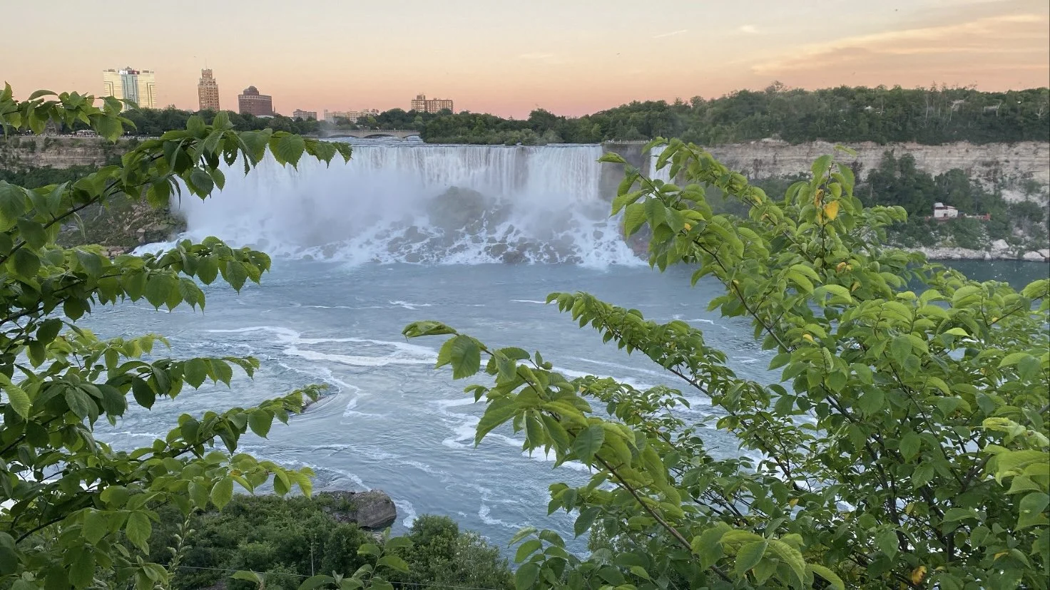 Niagara Falls at sunset