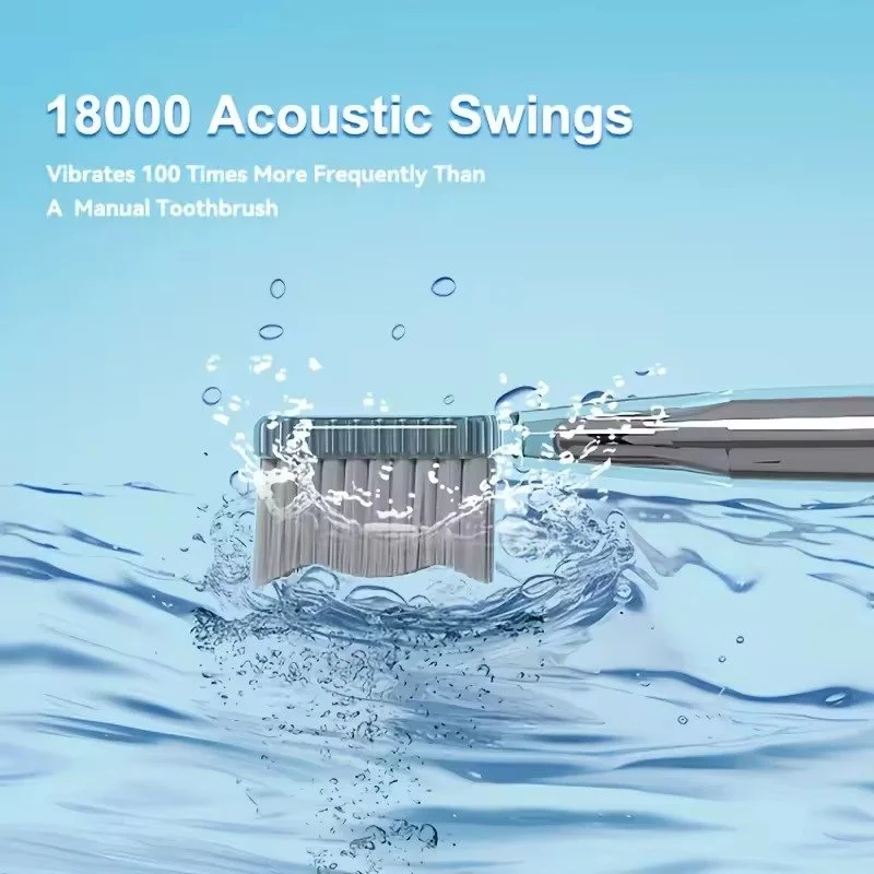 Rechargeable Ultrasonic Electric Toothbrush – Smart Waterproof Automatic Dental Brush for Adults