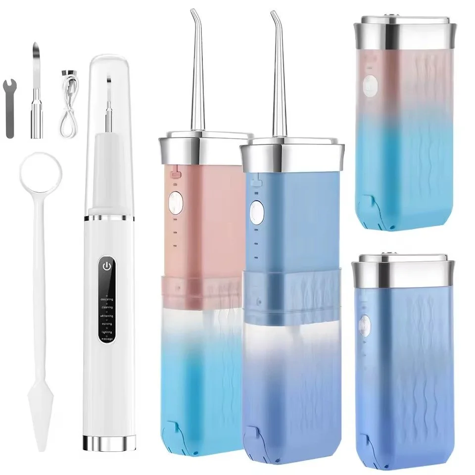 3 Mode Foldable Water Floss Ultrasonic Dental Scaler Oral Irrigator Electric Tooth Cleaning Teeth Whitening Oral Care For Travel