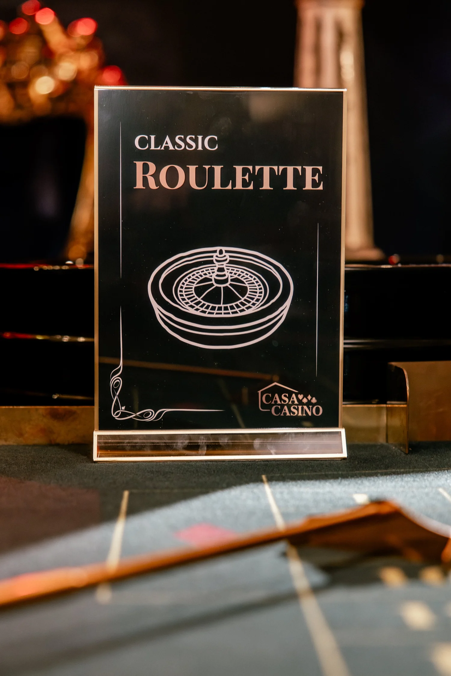 Roulette bordje op casinotafel tijdens een CasaCasino event