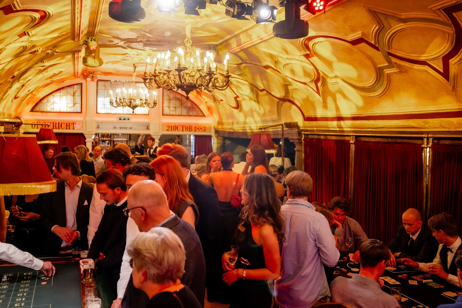 Stijlvolle casino aankleding tijdens een CasaCasino event