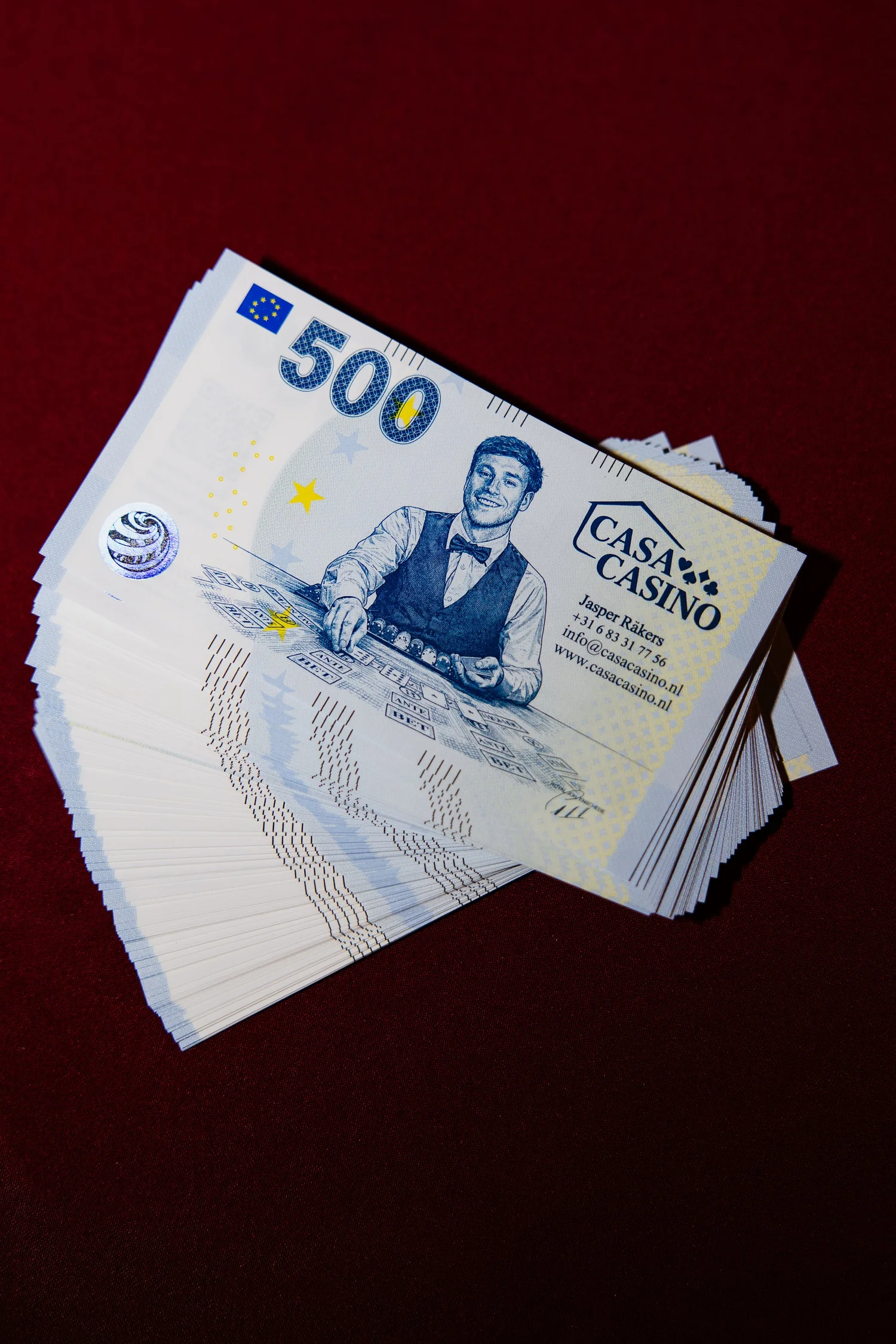 CasaCasino speelgeld als detail tijdens een casino avond