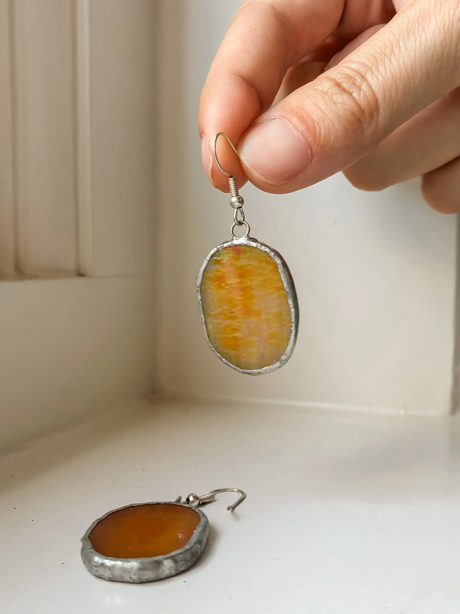 Amber Drop Earrings