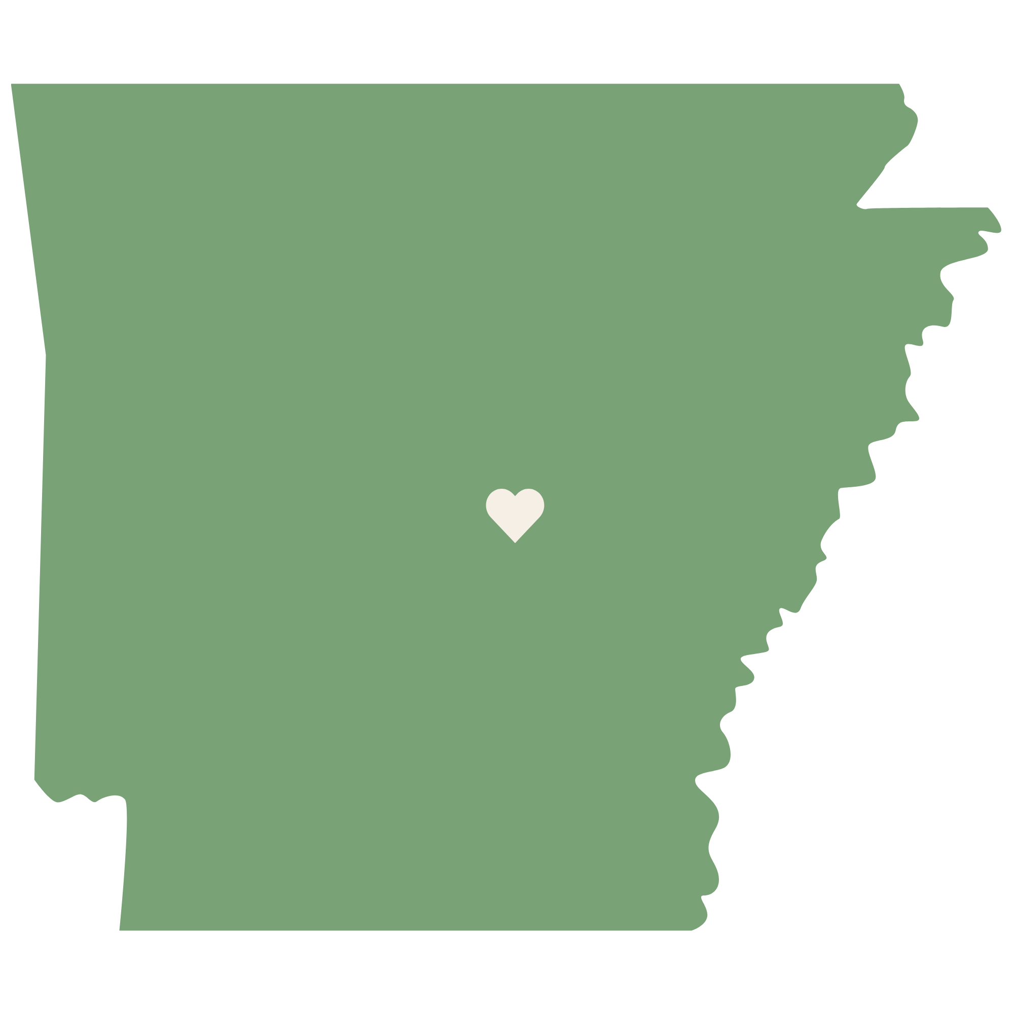 Arkansas state silhouette