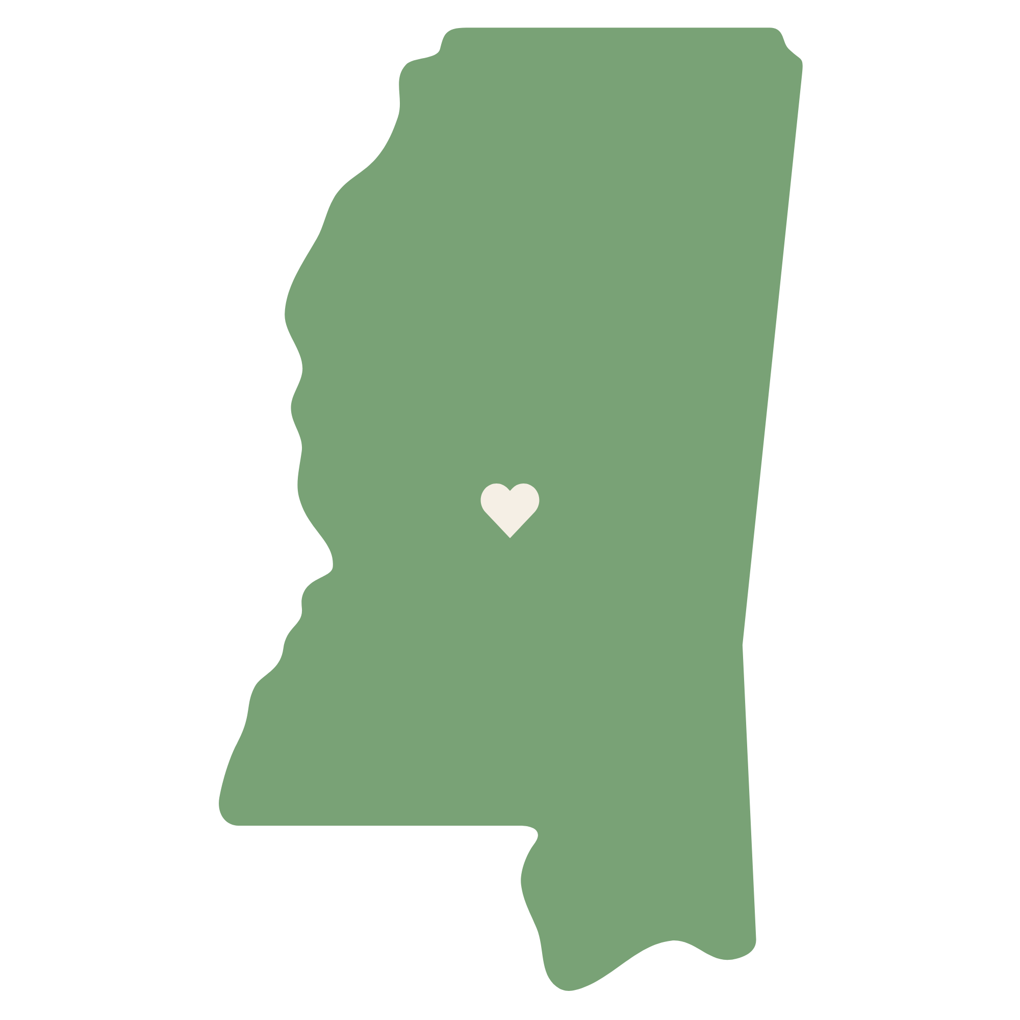 Mississippi state silhouette