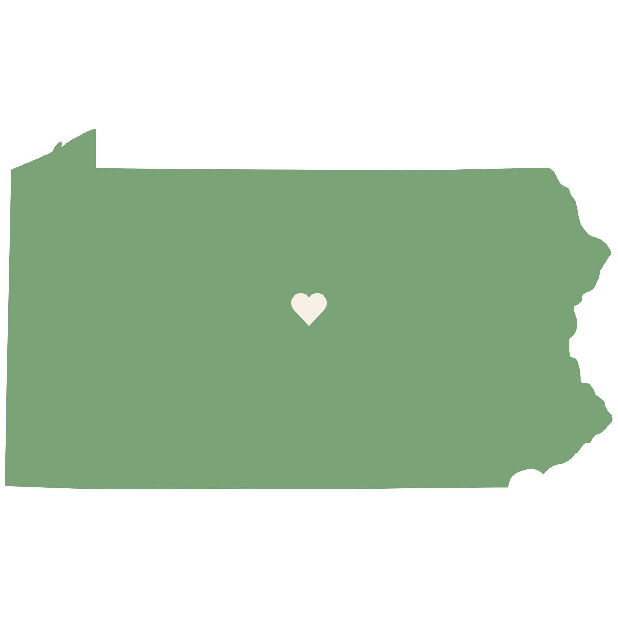 Pennsylvania state silhouette