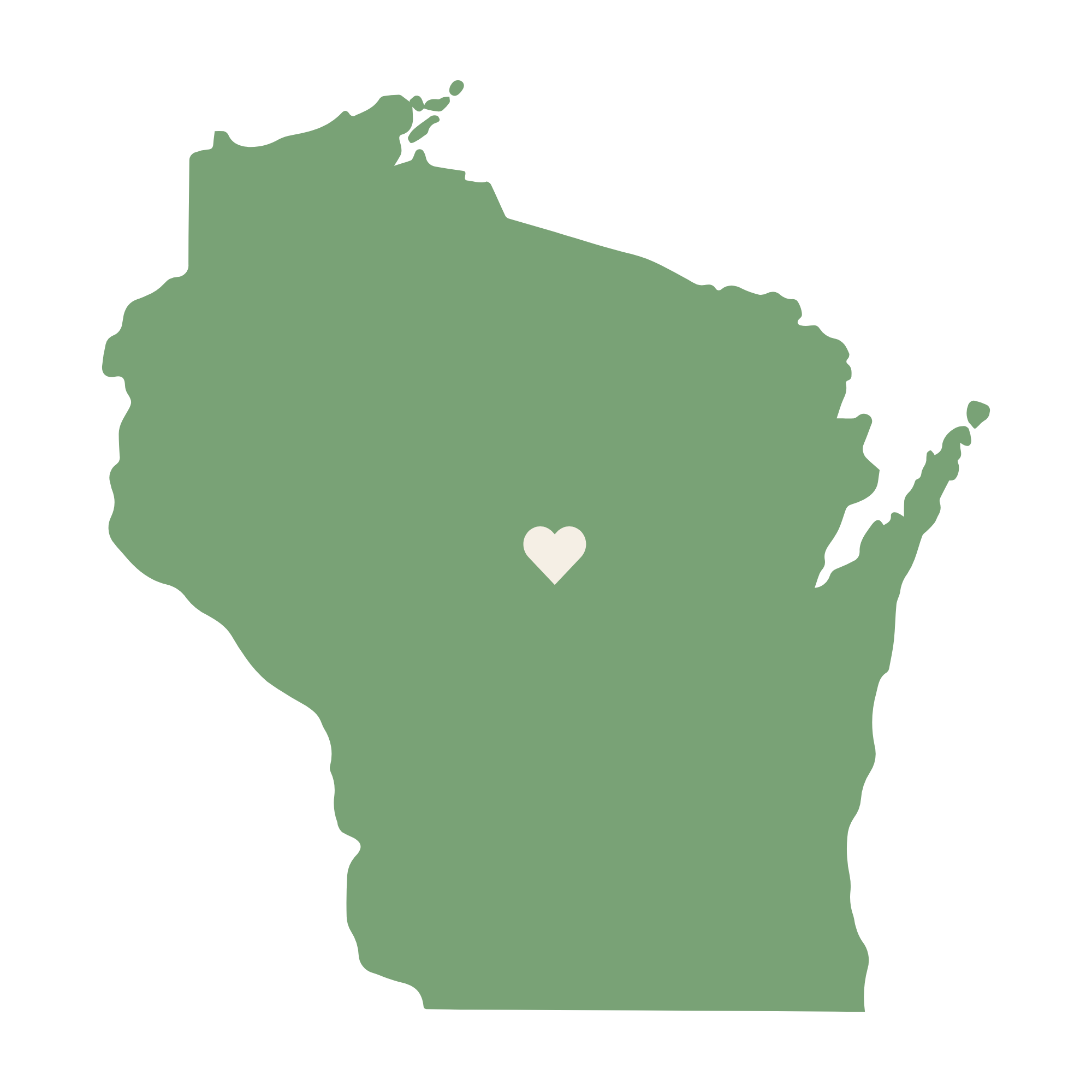 Wisconsin state silhouette