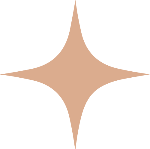 A beige, four-pointed star shape