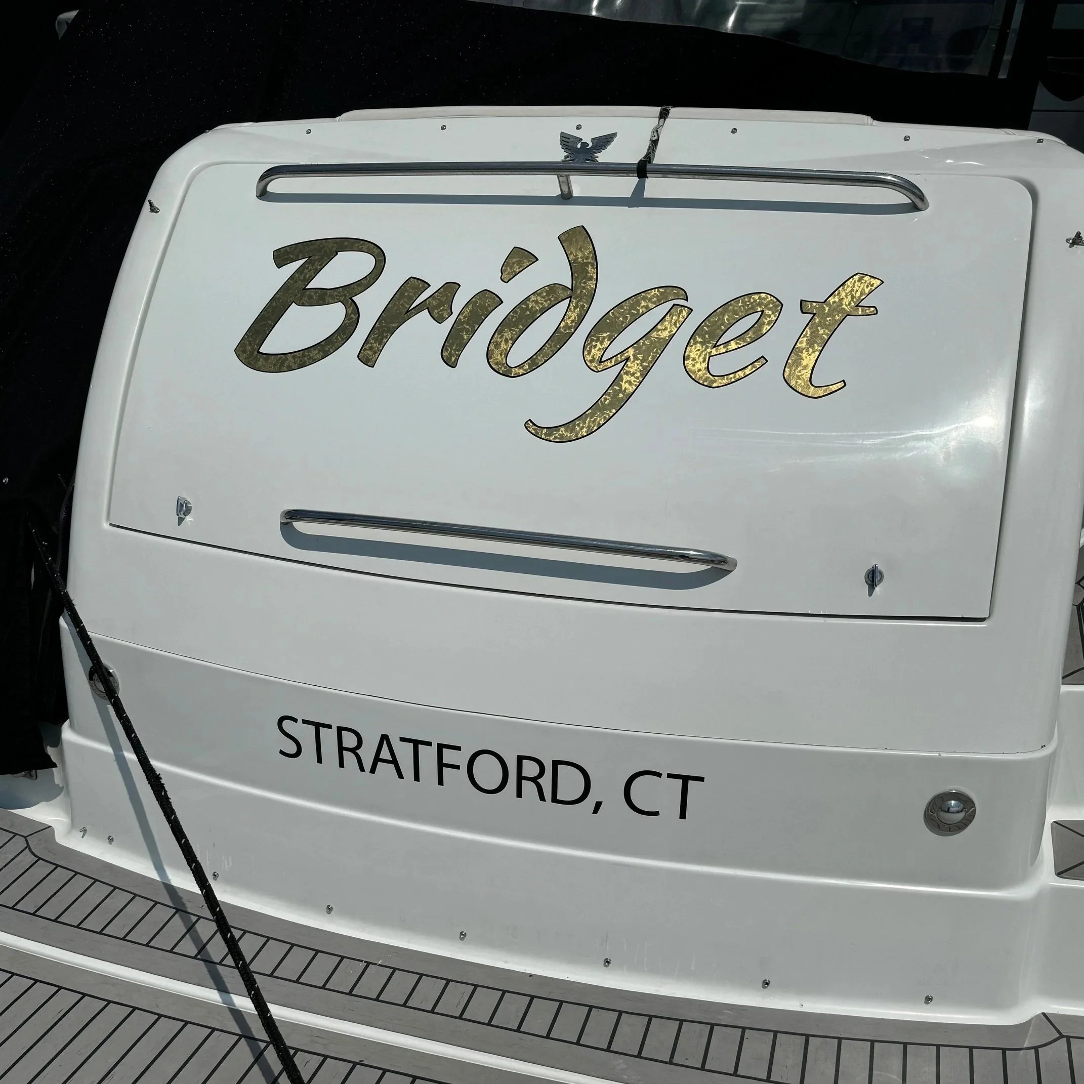 22K  Real Gold Florentine lettering with black outline