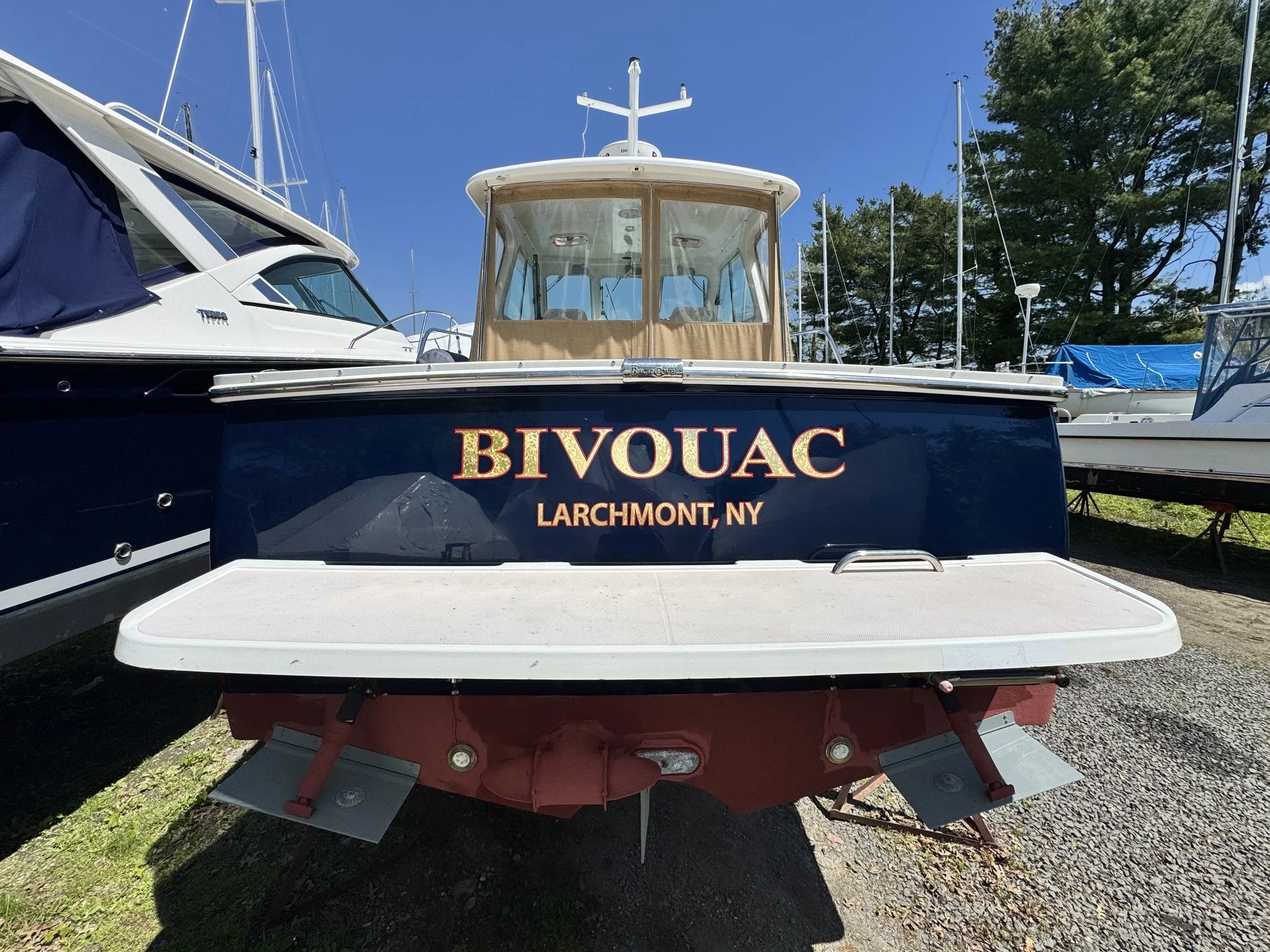 22K Real Gold brand Florentine lettering with dark red outline